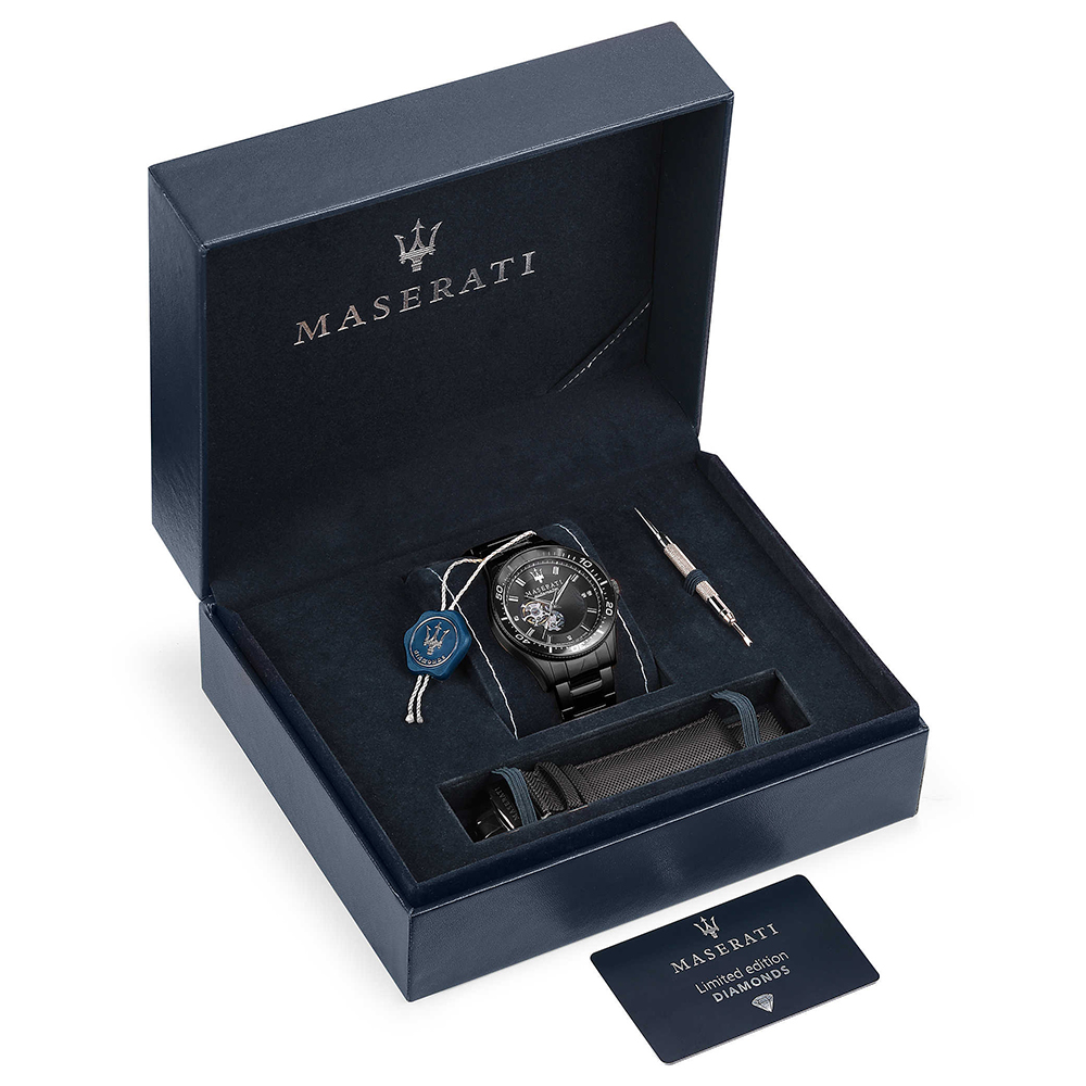 Maserati R8823140005 zegarek szary klasyczny Sfida bransoleta - miniatura 5