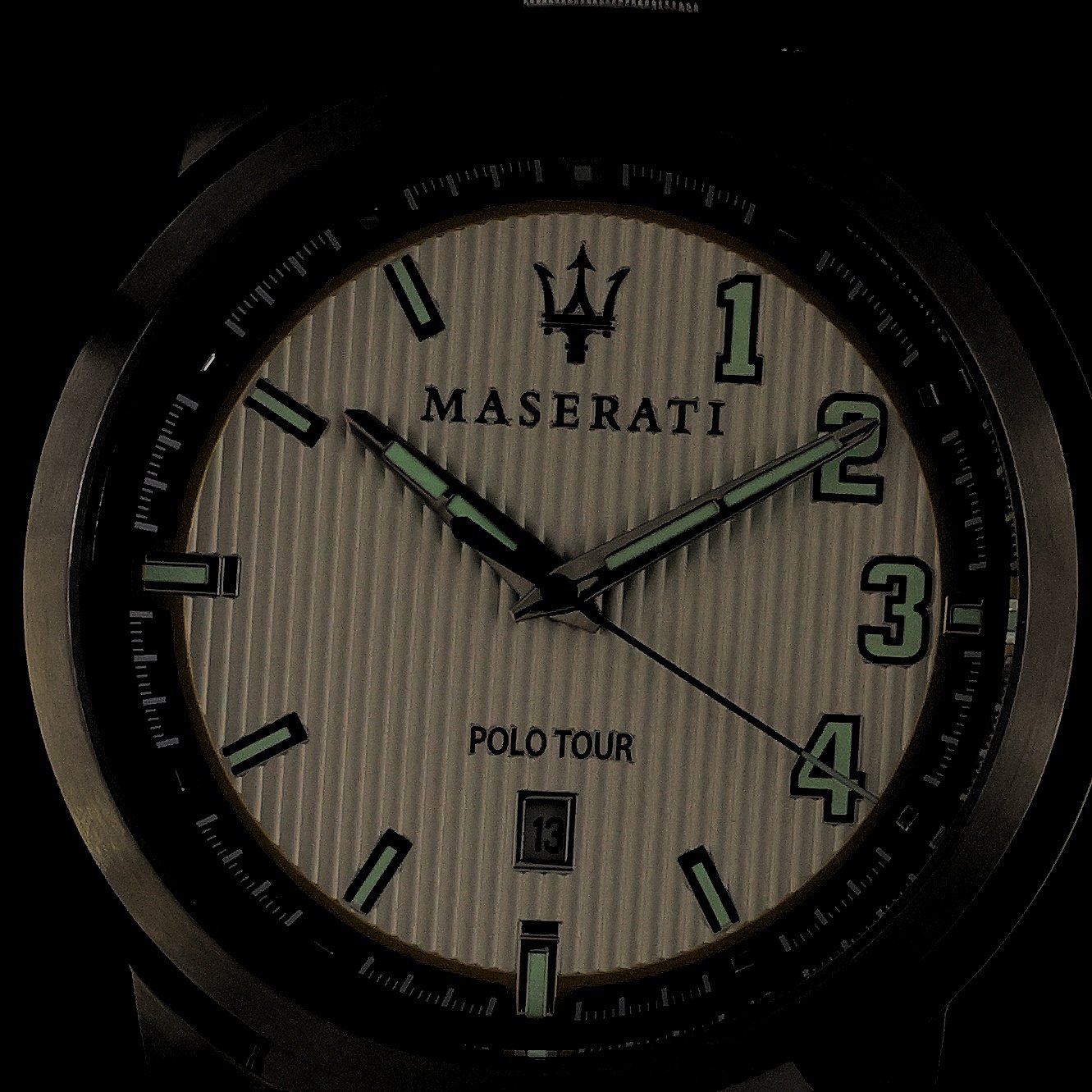 Maserati R8851137005 zegarek srebrny klasyczny Royale pasek - miniatura 4