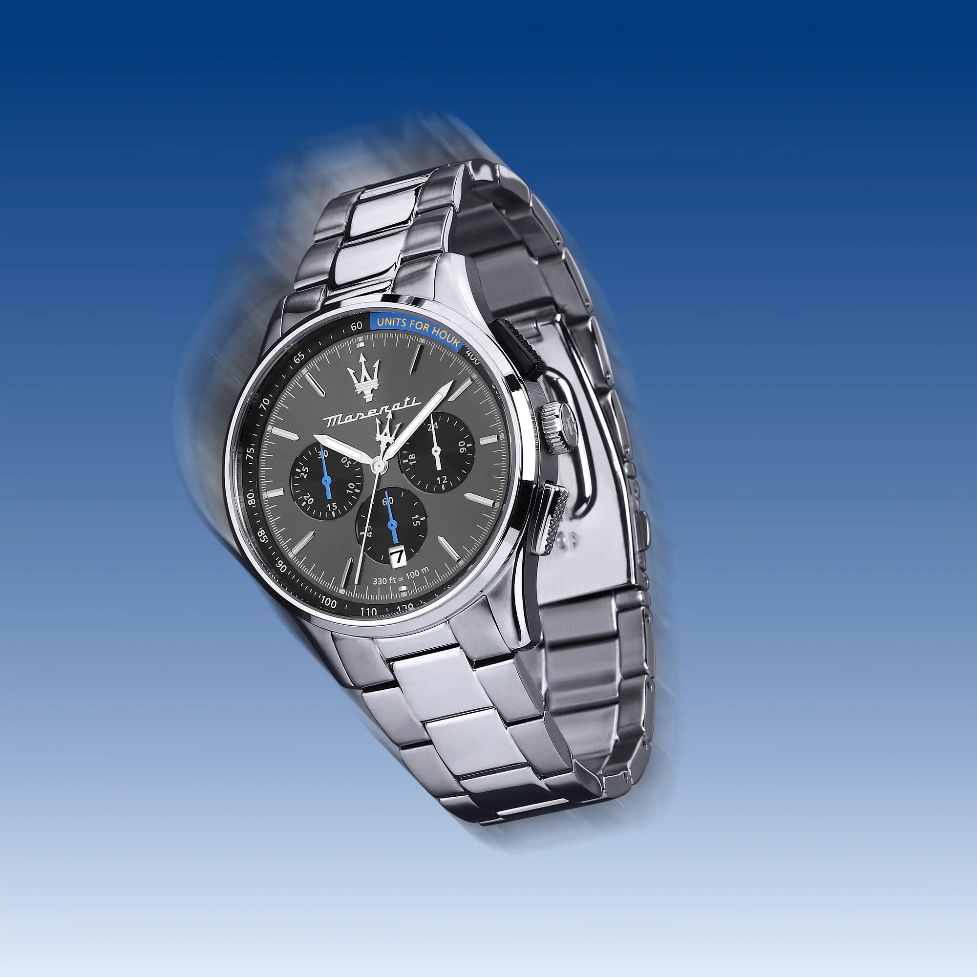 Maserati R8873624008 Sorpasso Chronograph Sorpasso sportowy zegarek srebrny - miniatura 9