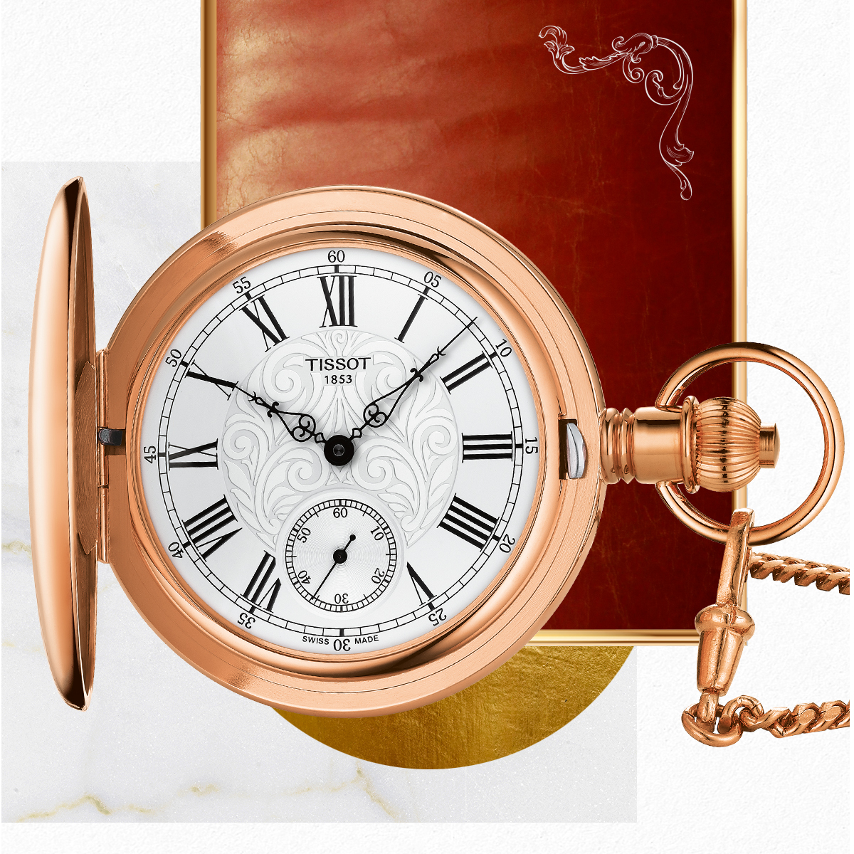 zegarek Tissot T864.405.99.033.01 mechaniczny męski Savonnette SAVONNETTE MECHANICAL - miniatura 6