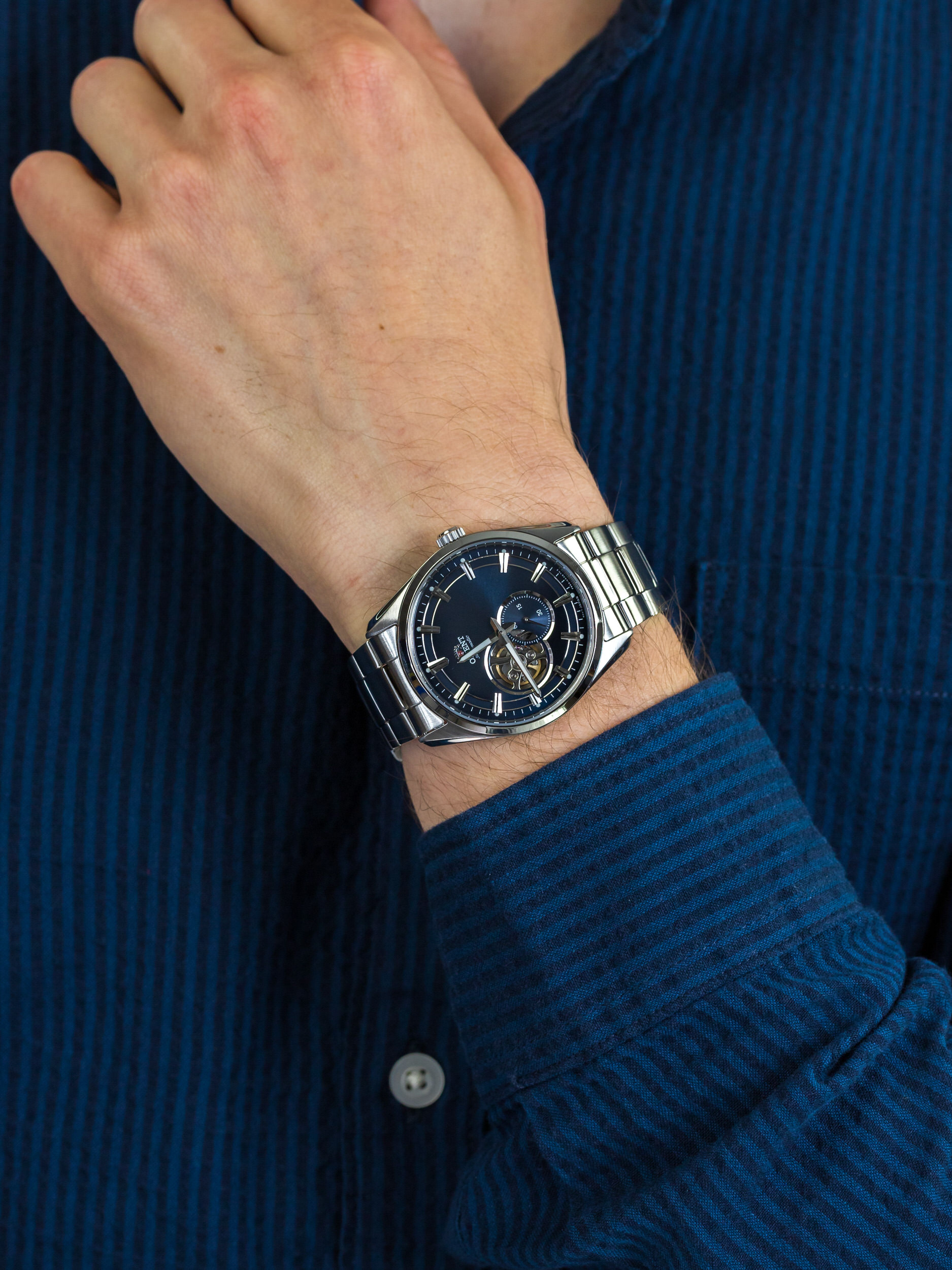 Orient RA-AR0003L10B męski zegarek Contemporary bransoleta