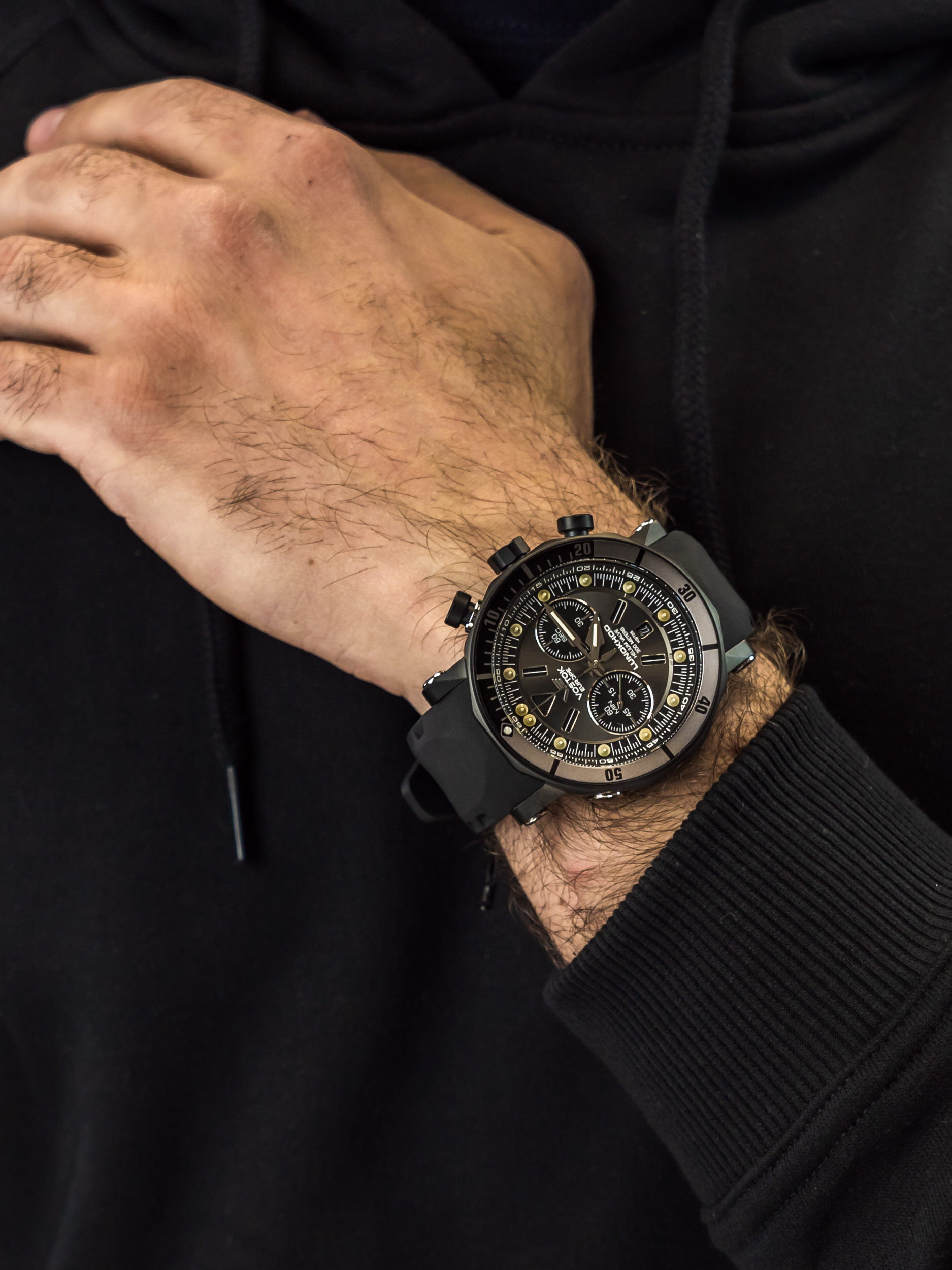 zegarek Vostok Europe 6S21-620E529 Lunokhod-2 Chrono męski z chronograf Lunokhod