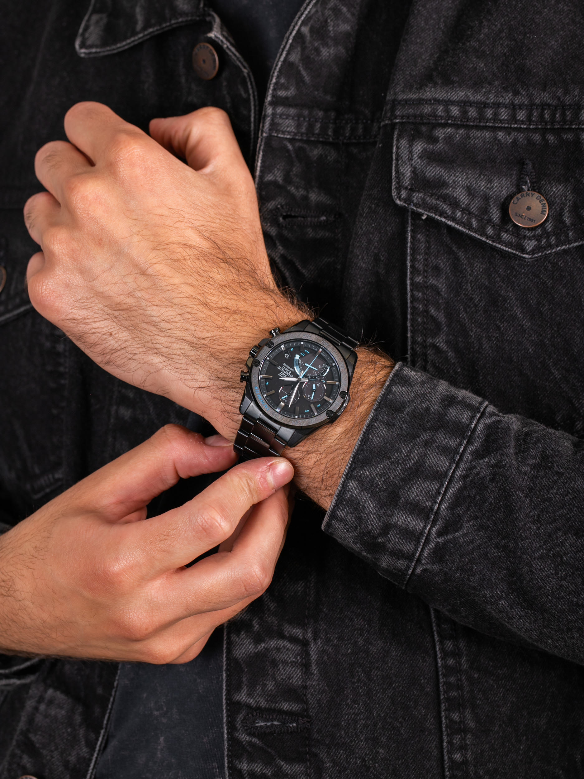 Edifice EQB-1000XDC-1AER męski smartwatch EDIFICE Premium bransoleta - miniatura 3