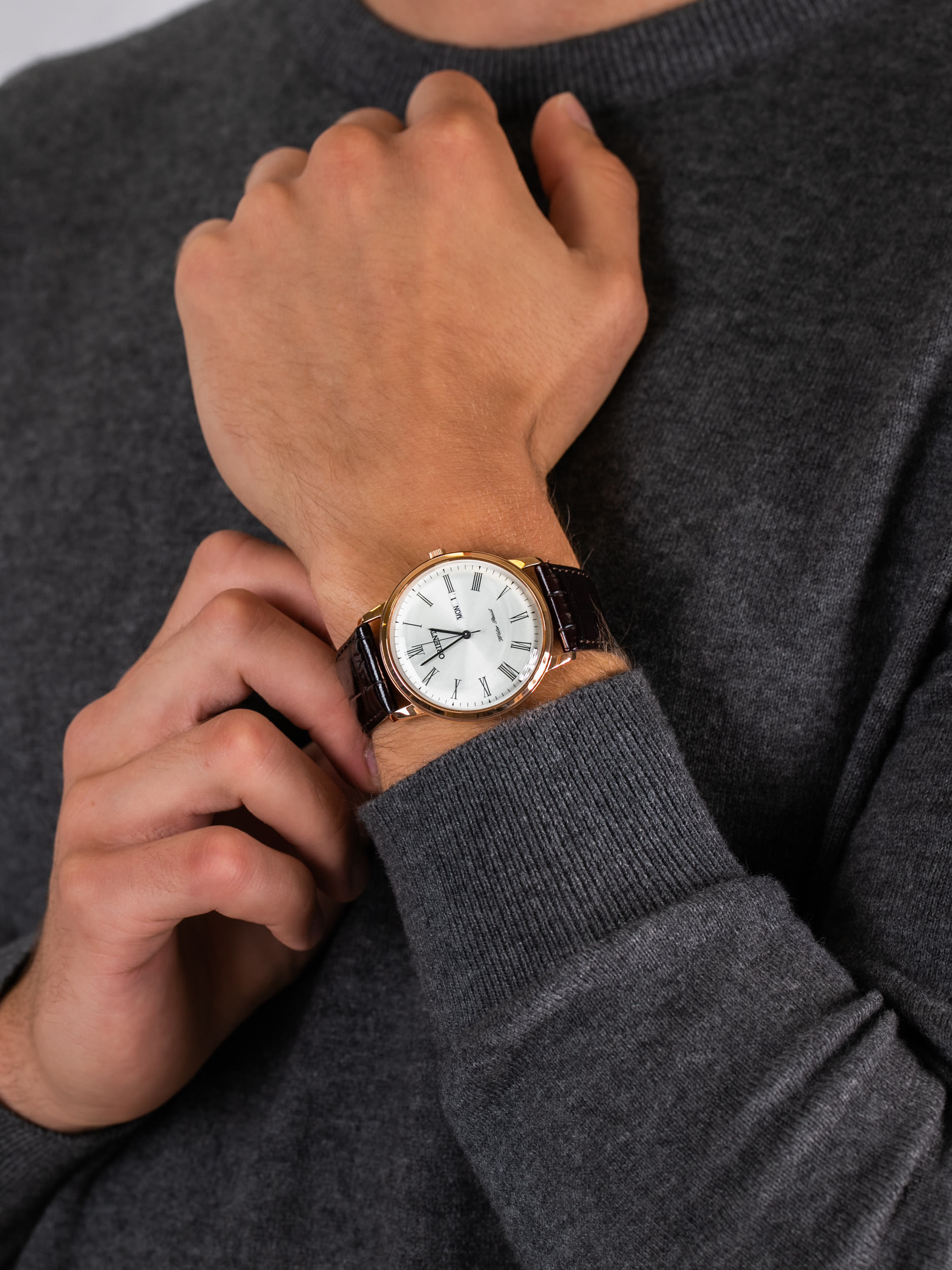 Orient FUG1R006W6 męski zegarek Classic pasek - miniatura 3