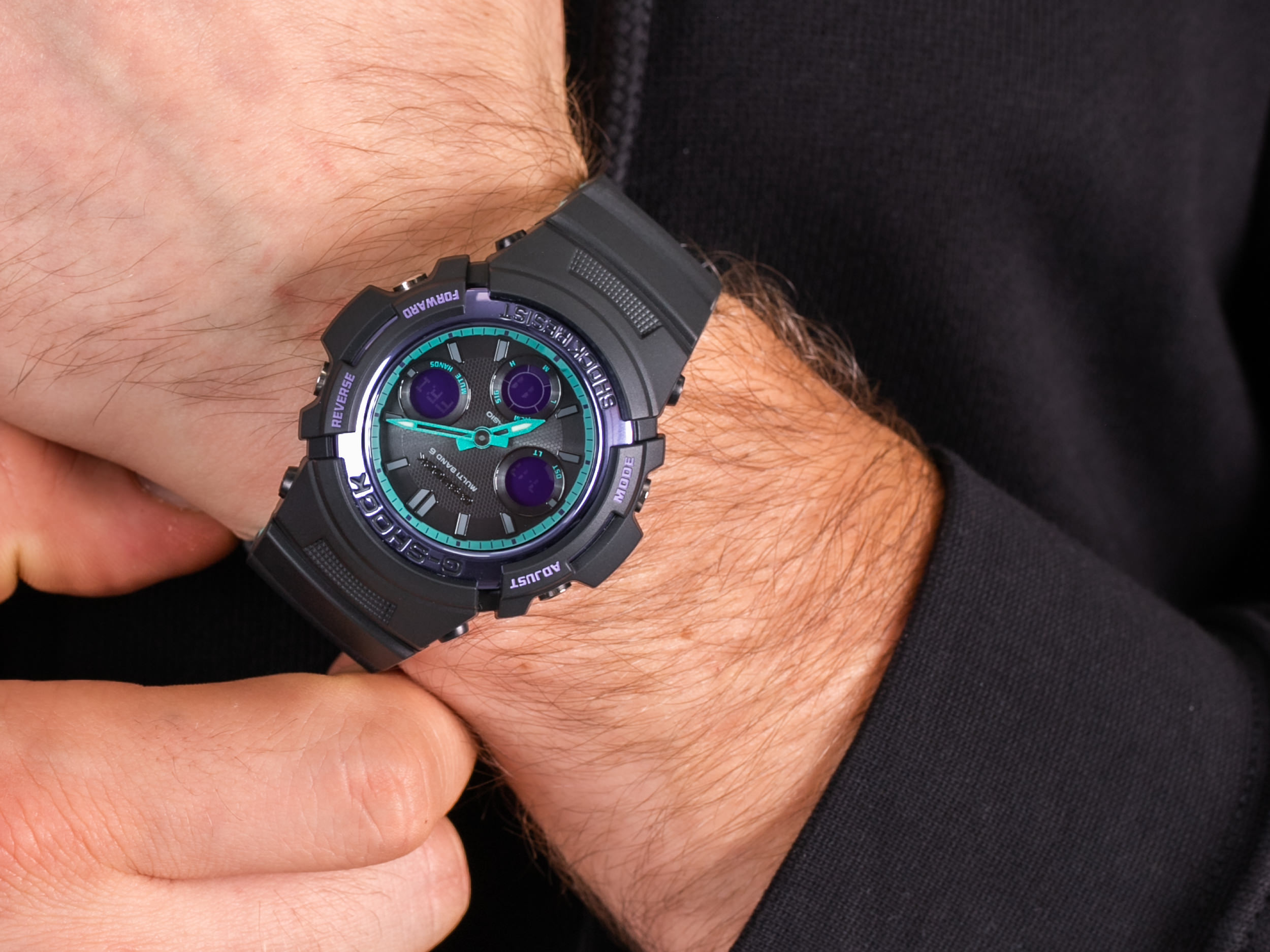 Casio AWG-M100SBL-1AER zegarek sportowy G-SHOCK Original - miniatura 4