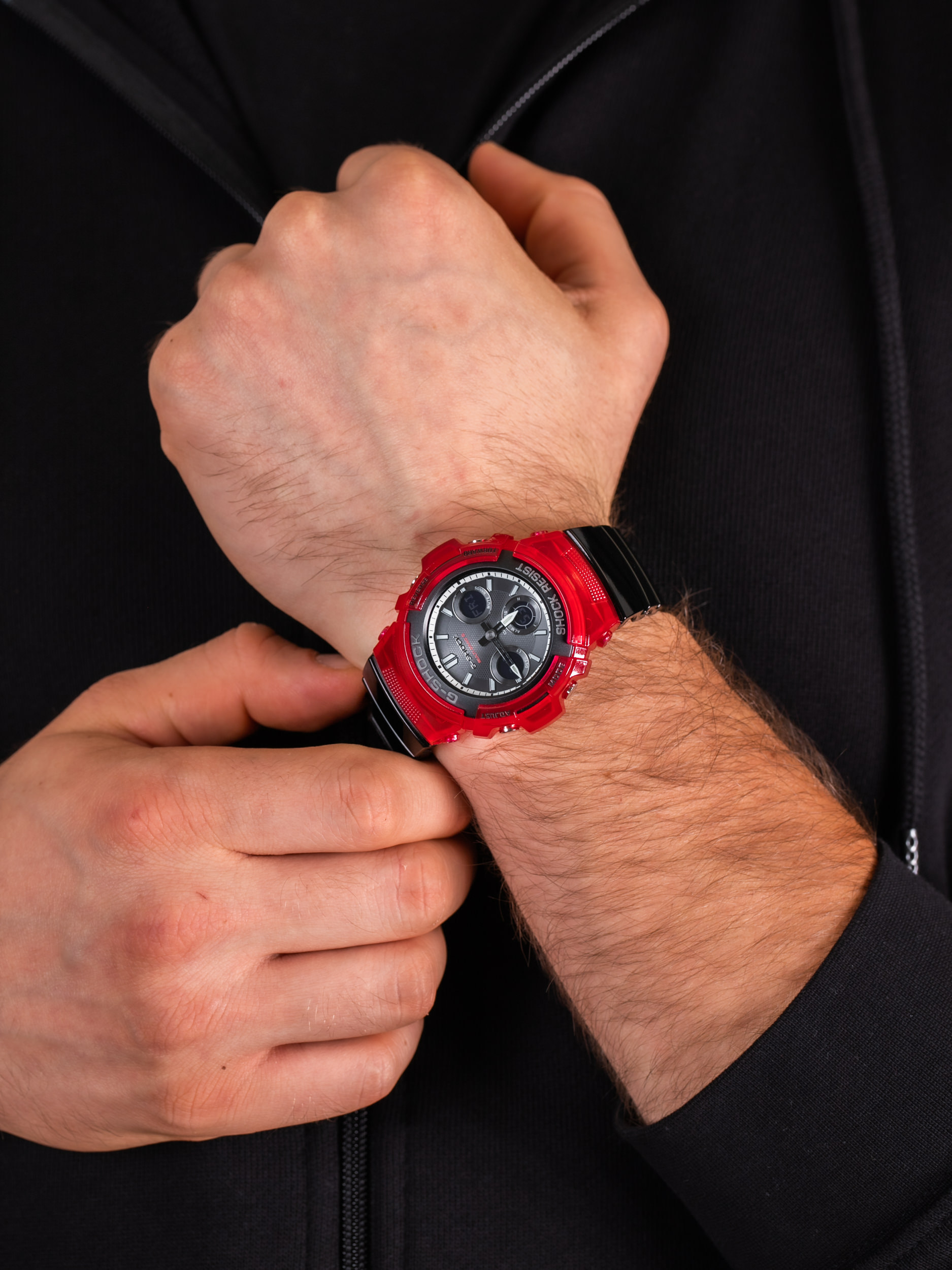 G-Shock AWG-M100SRB-4AER męski zegarek G-SHOCK Original pasek - miniatura 3