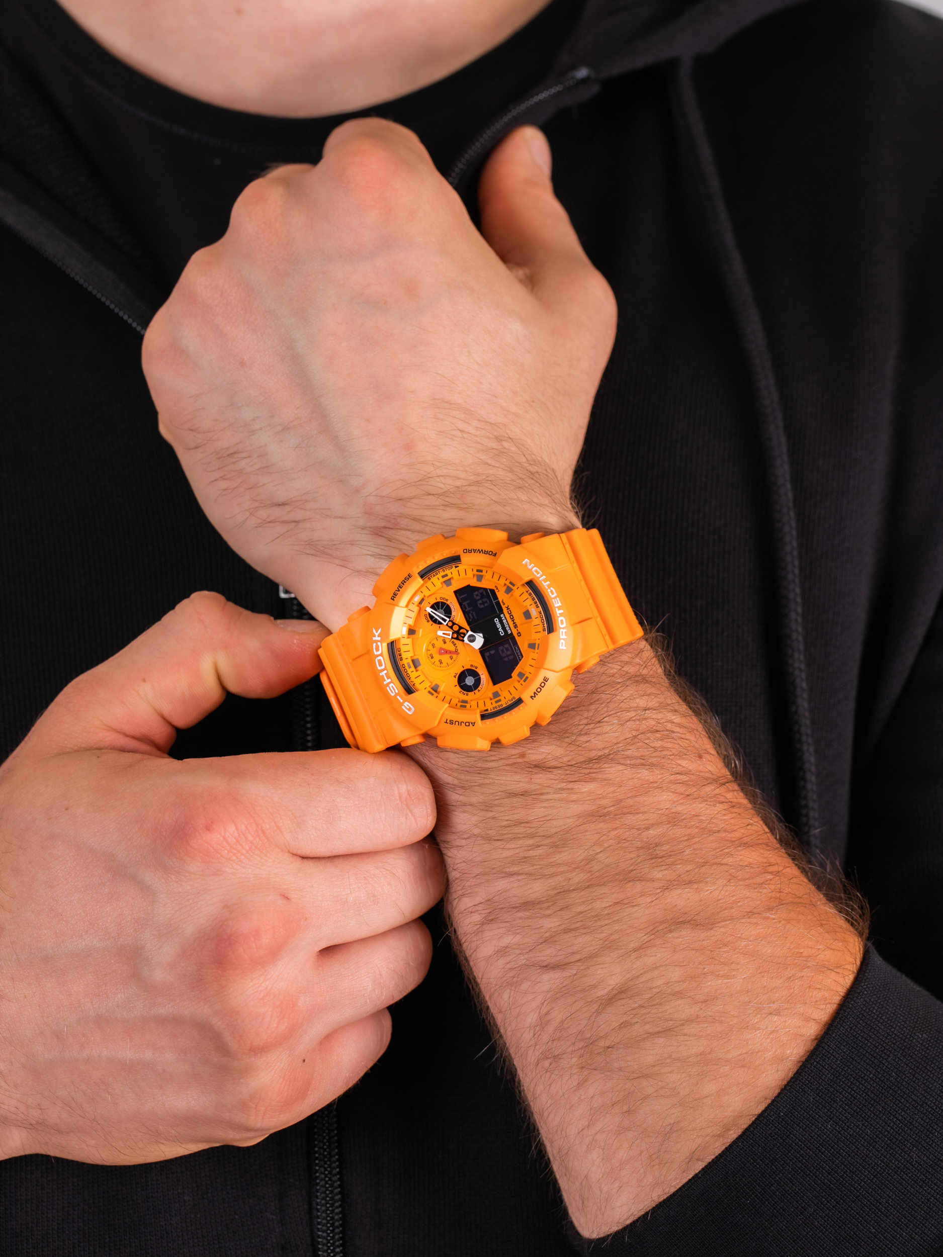 G-Shock GA-100RS-4AER męski zegarek G-SHOCK Original pasek - miniatura 3