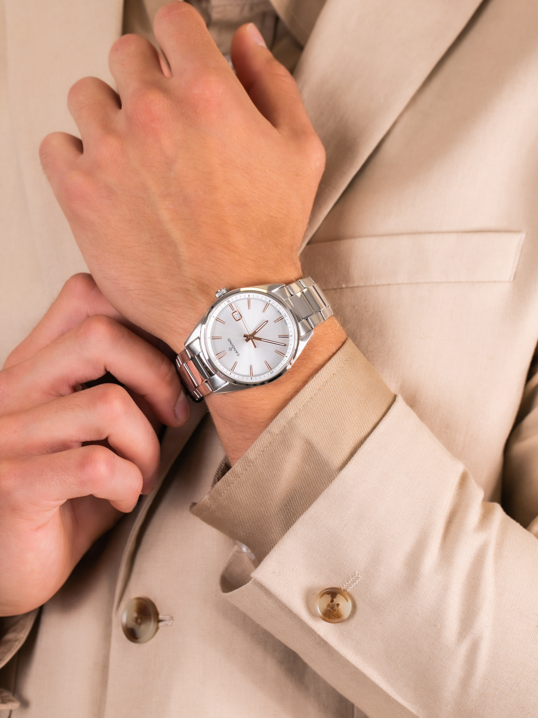 Candino C4621-1 męski zegarek GENTS CLASSIC TIMELESS bransoleta - miniatura 3
