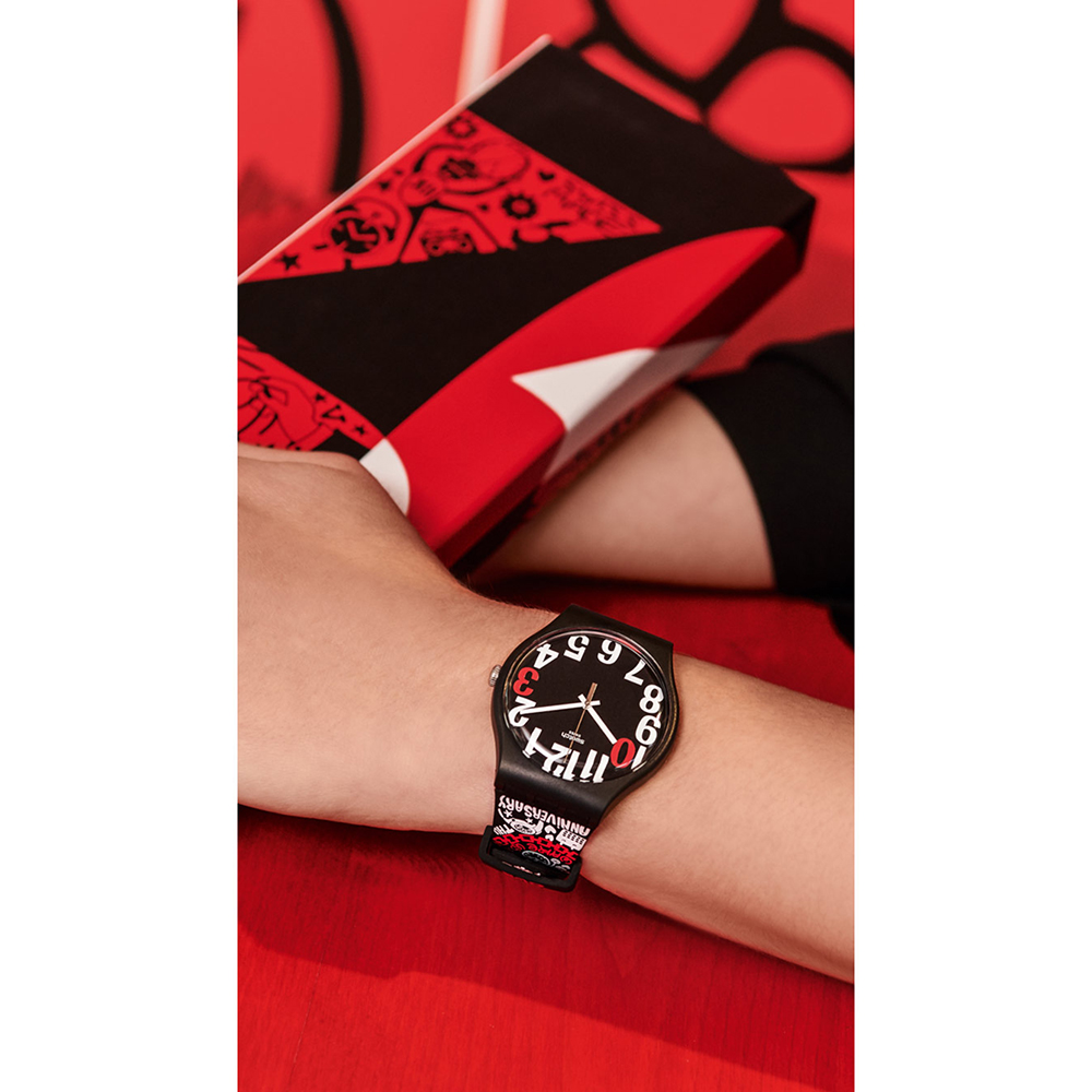 Swatch SUOZ322 męski zegarek Originals pasek - miniatura 3