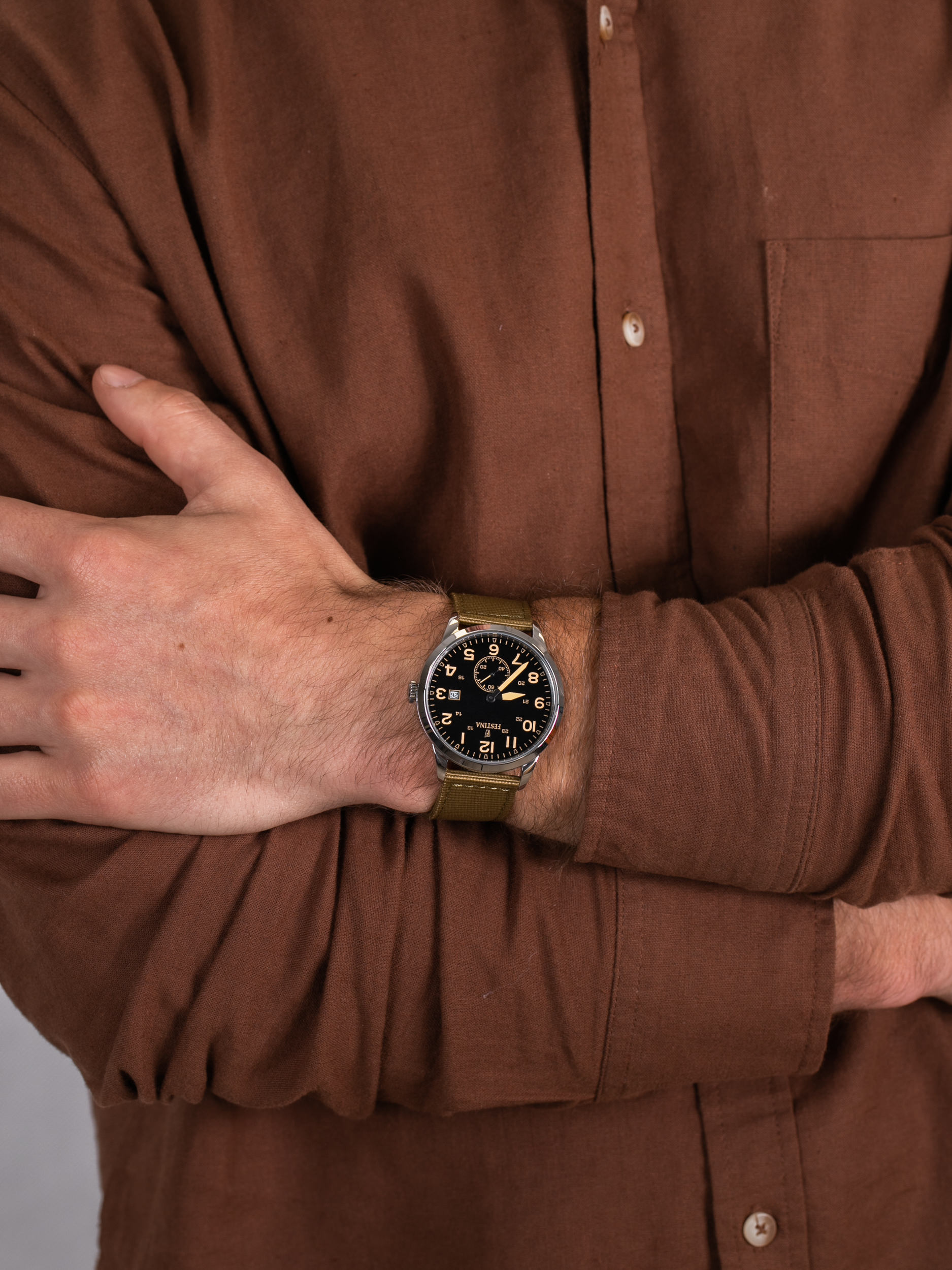 Festina F20347-4 męski zegarek Retro pasek - miniatura 3