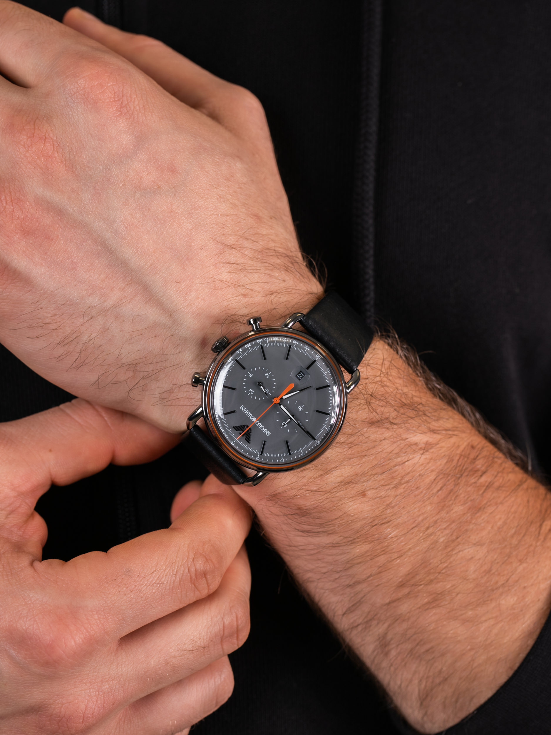 Emporio Armani AR11168 męski zegarek Sports and Fashion pasek - miniatura 3