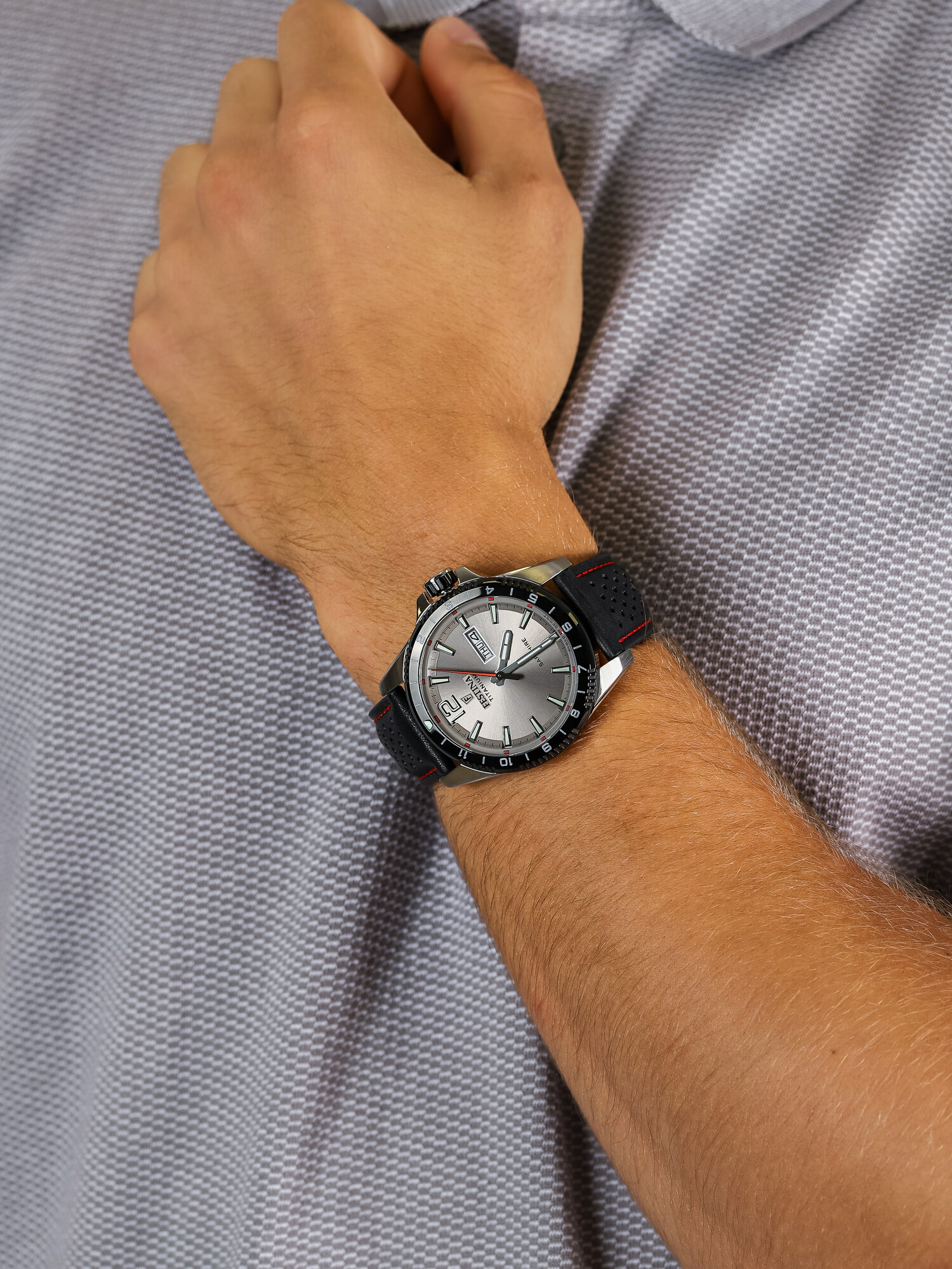 Festina F20530-3 męski zegarek Titanium pasek - miniatura 3