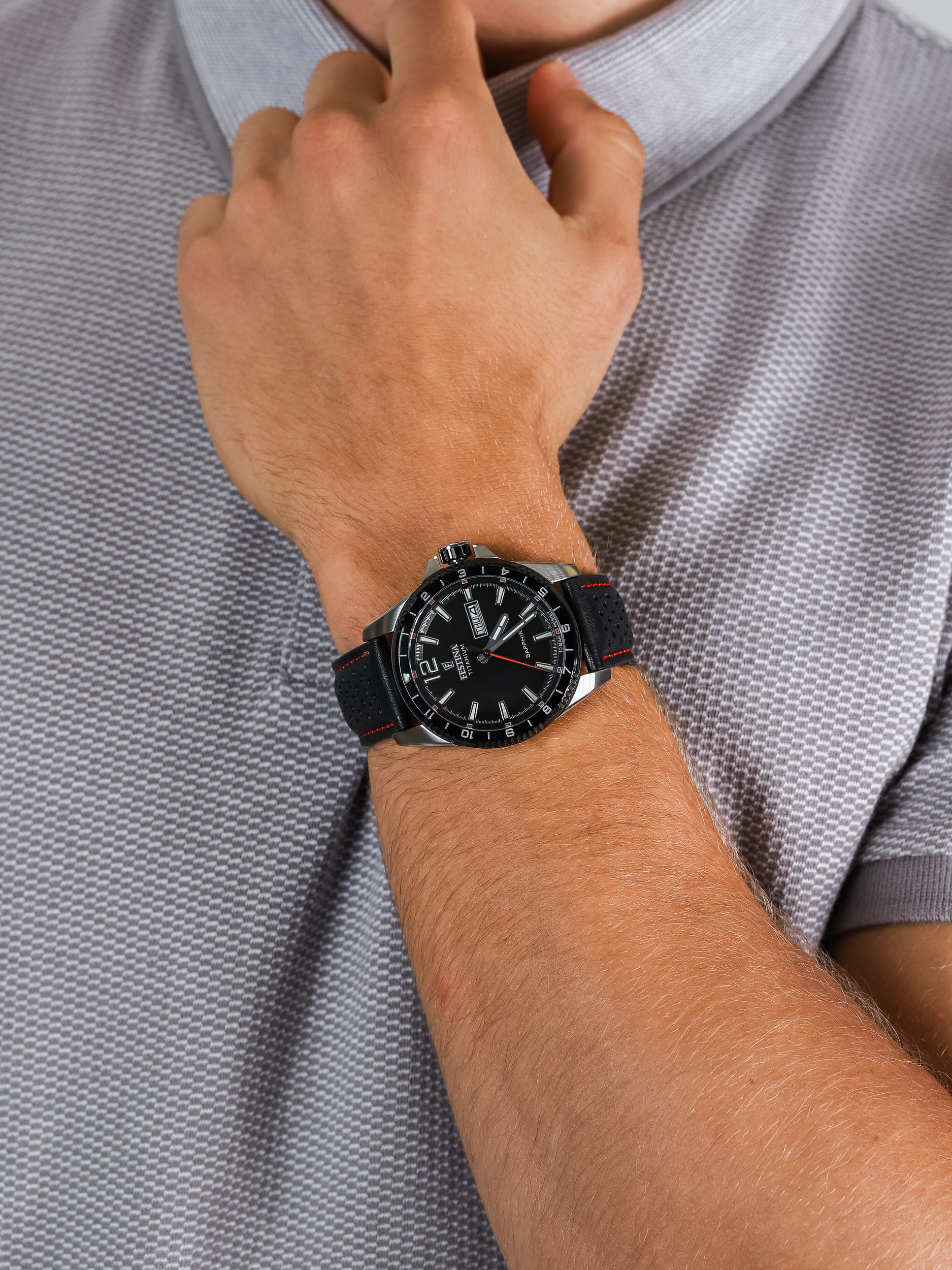 Festina F20530-4 męski zegarek Titanium pasek - miniatura 3