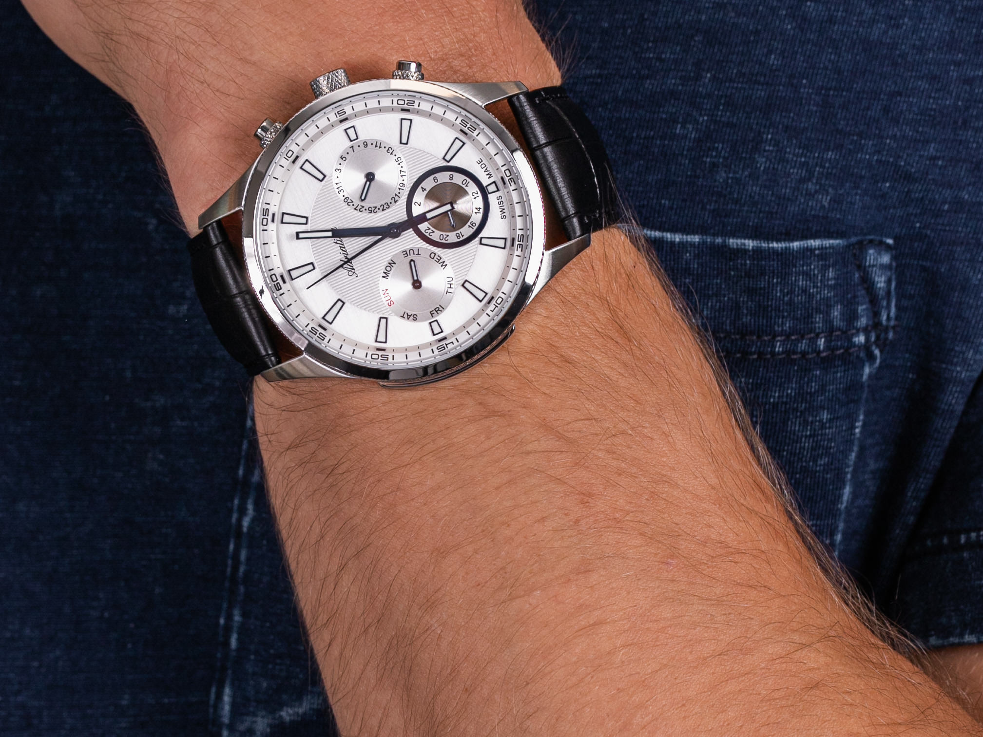 Adriatica A8149.52B3QFN zegarek elegancki Pasek - miniatura 4