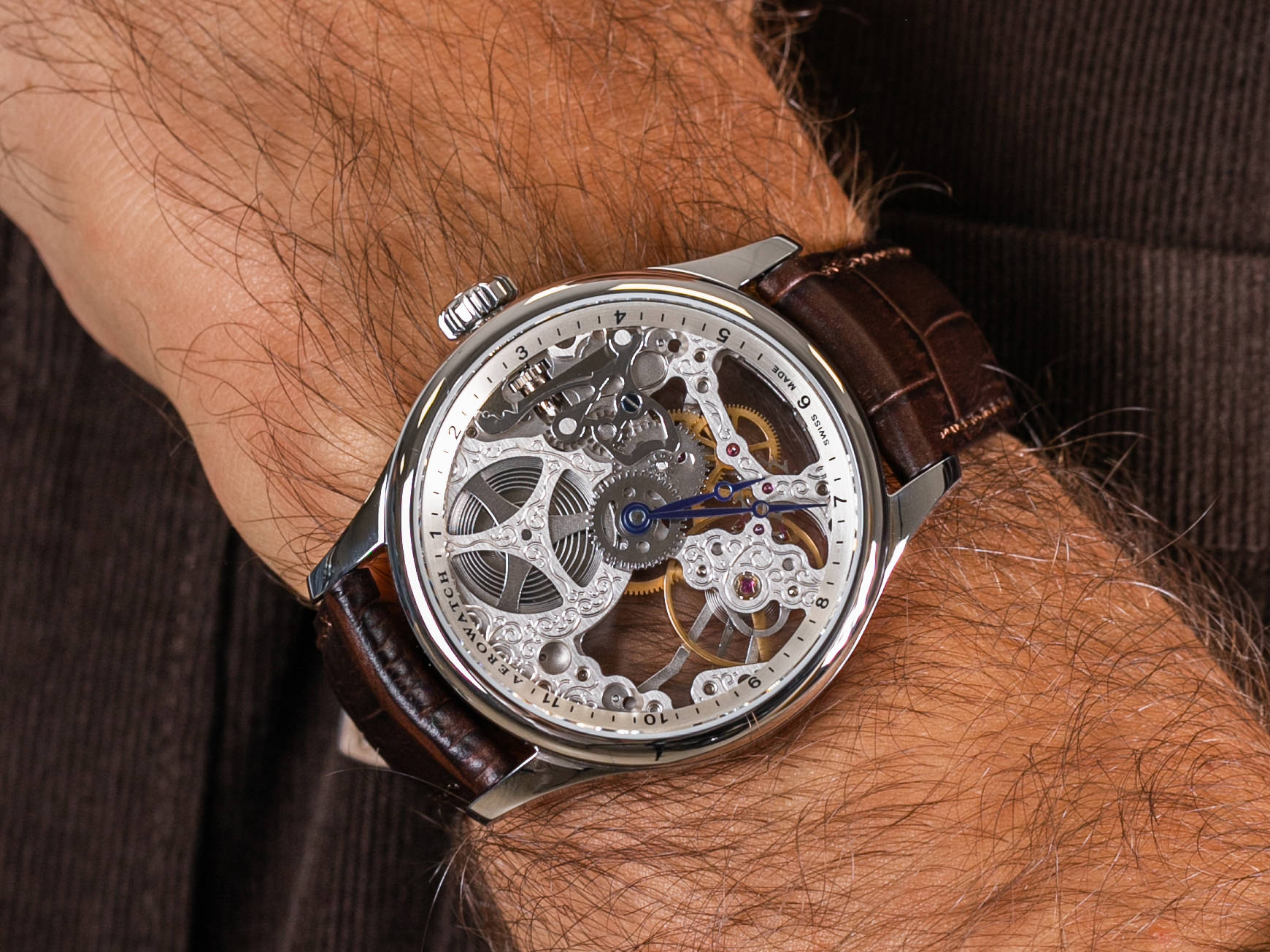 Aerowatch 57981-AA01 RENAISSANCE SKELETON CLASSIC zegarek klasyczny Renaissance - miniatura 4