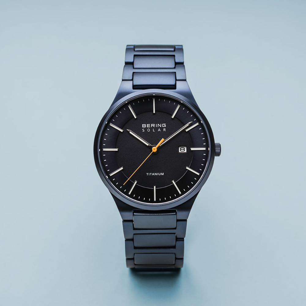 Bering 15239-797 zegarek niebieski klasyczny Solar bransoleta - miniatura 5