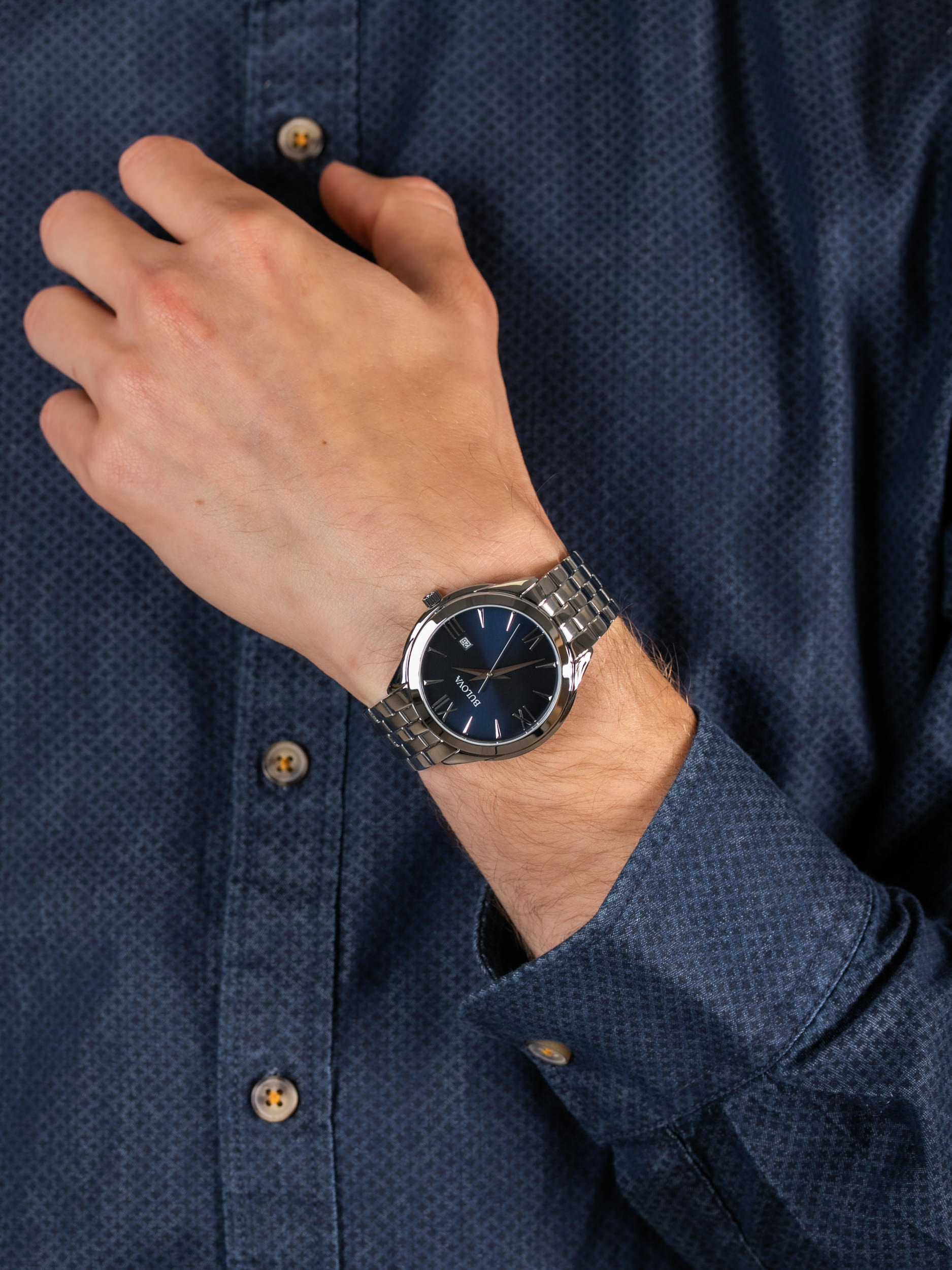 Bulova 96B303 męski zegarek Classic bransoleta - miniatura 3