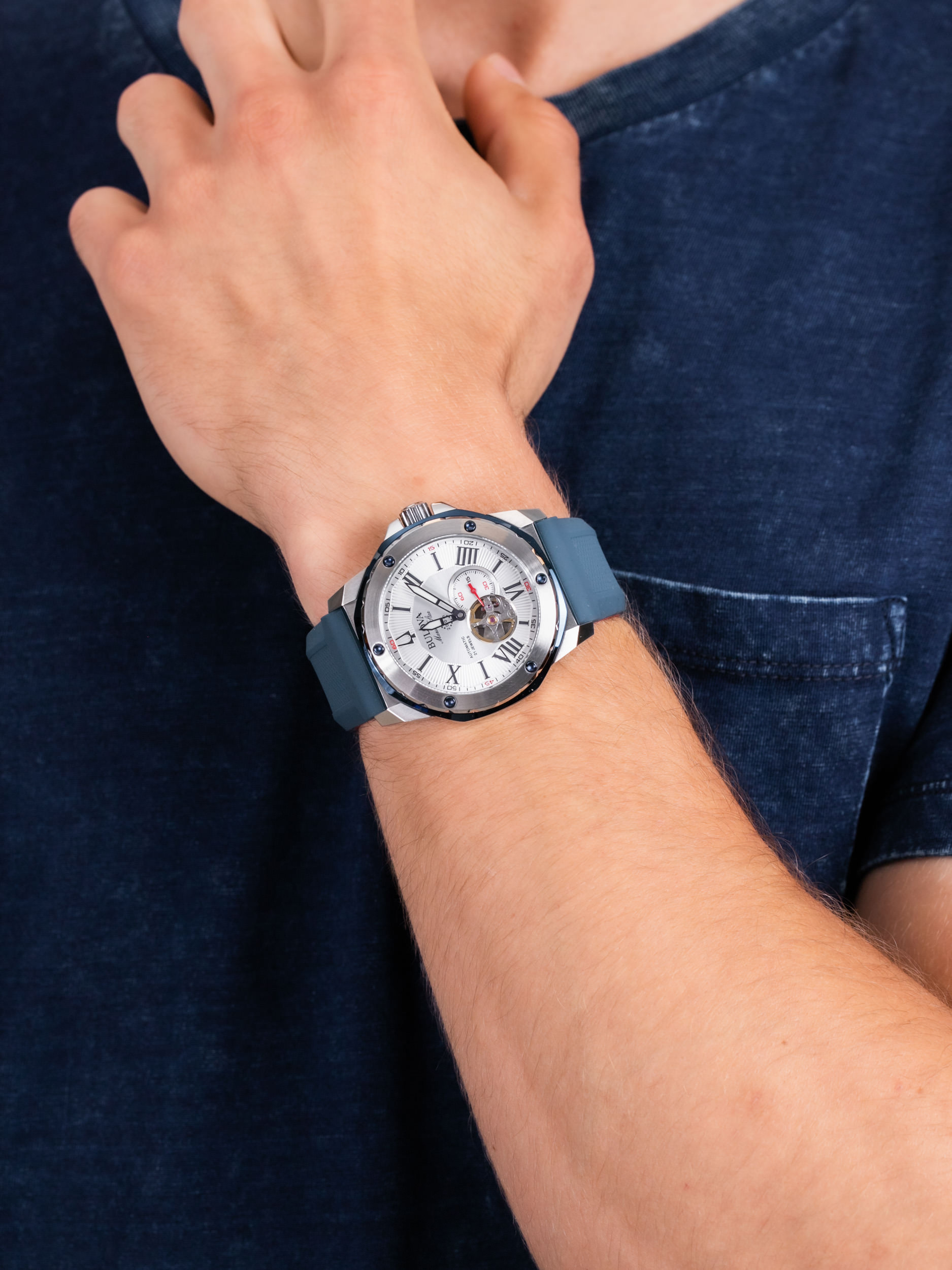 Bulova 98A225 męski zegarek Marine Star pasek - miniatura 3