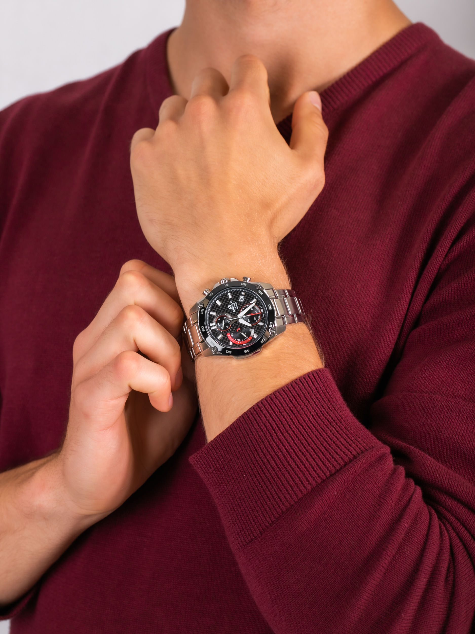 Edifice EFR-557CDB-1AVUEF męski zegarek EDIFICE Momentum bransoleta