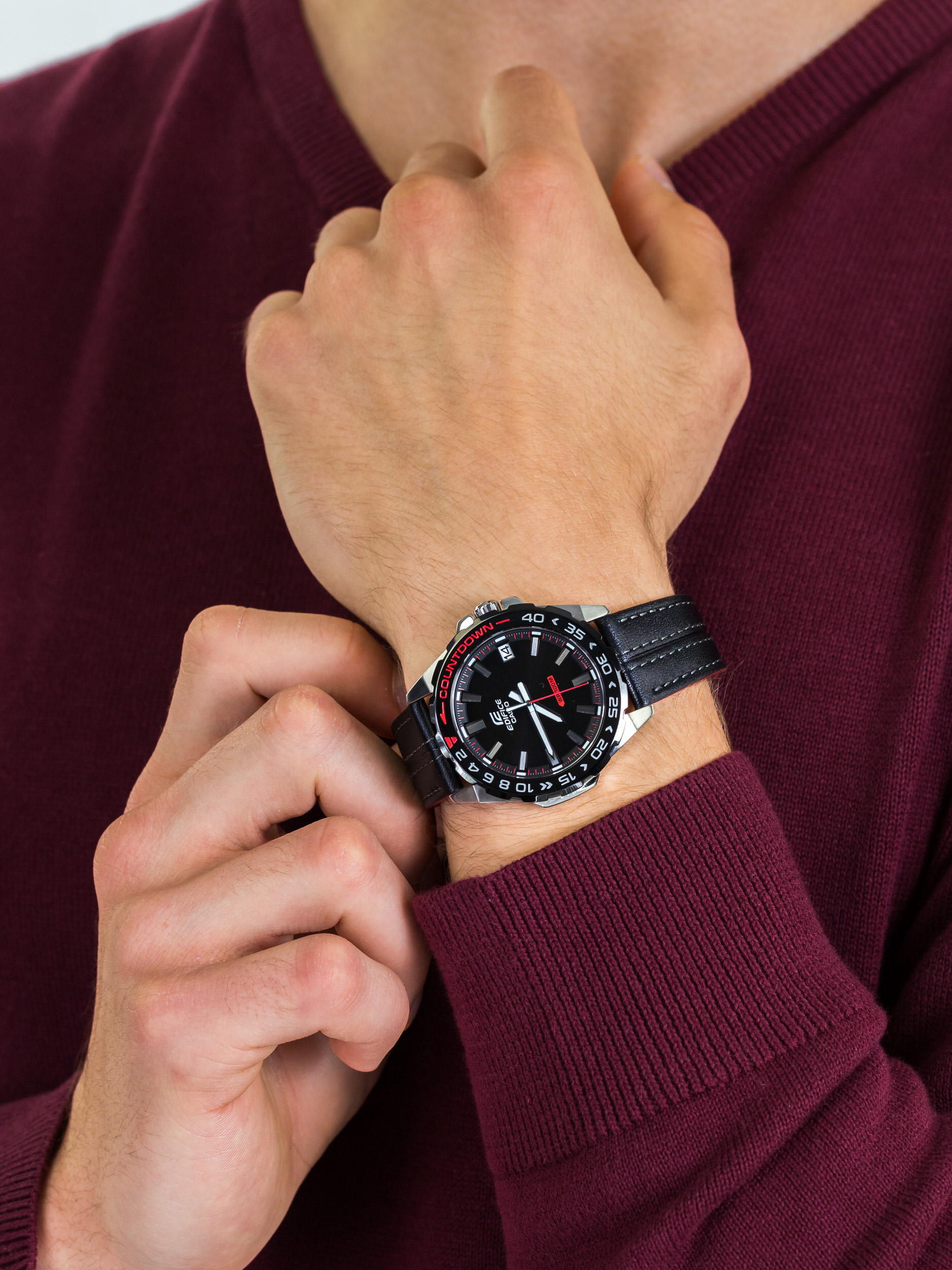 Edifice EFV-120BL-1AVUEF męski zegarek EDIFICE Momentum pasek - miniatura 3