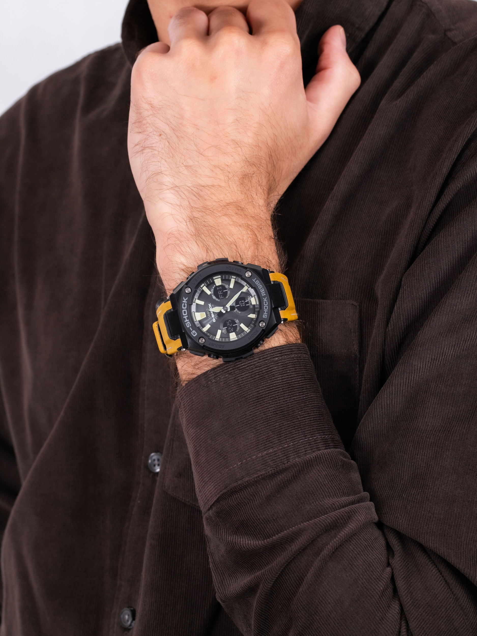 G-Shock GST-W120L-1BER męski zegarek G-SHOCK G-STEEL pasek