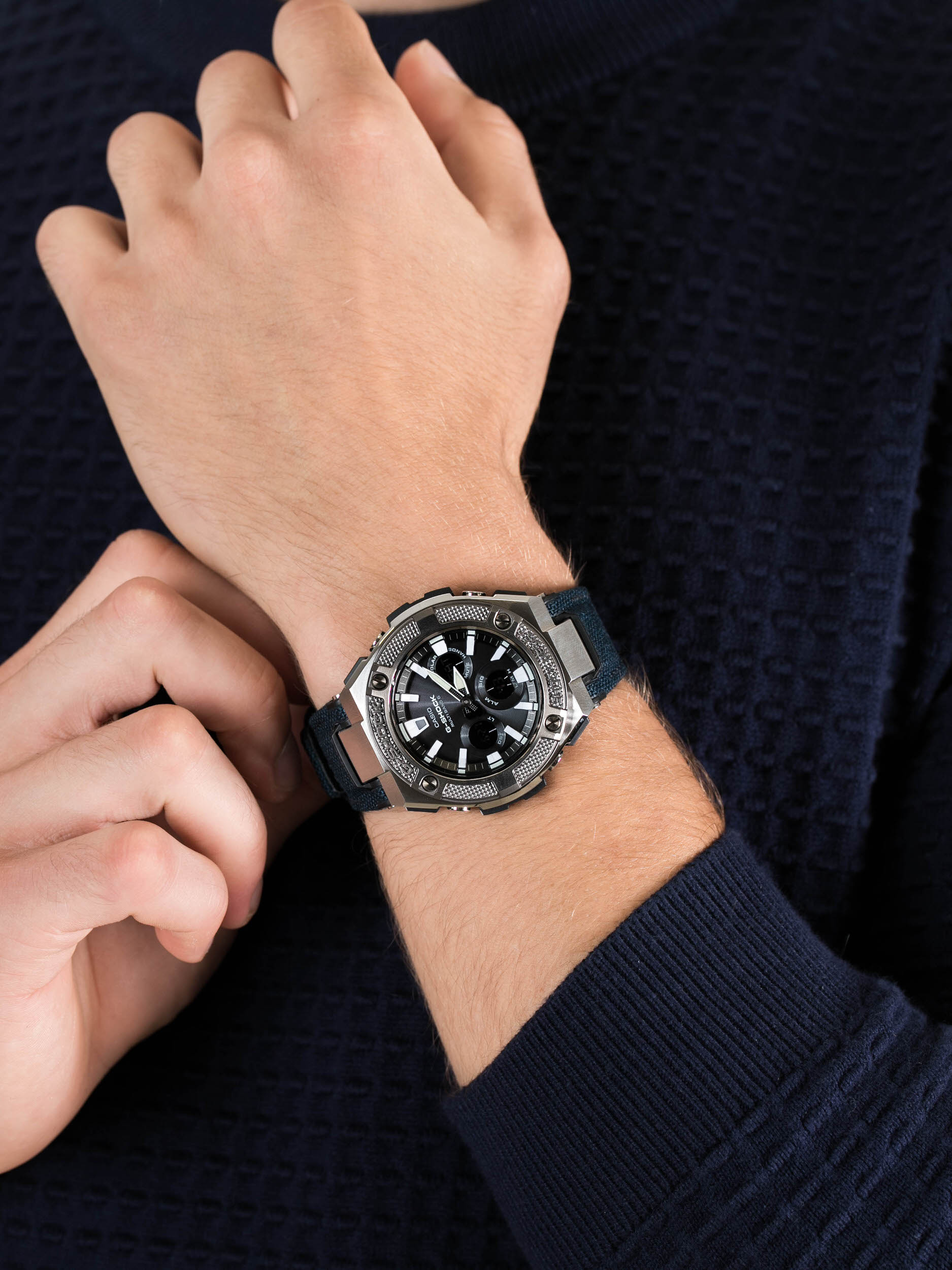 G-Shock GST-W330AC-2AER męski zegarek G-SHOCK G-STEEL pasek - miniatura 3