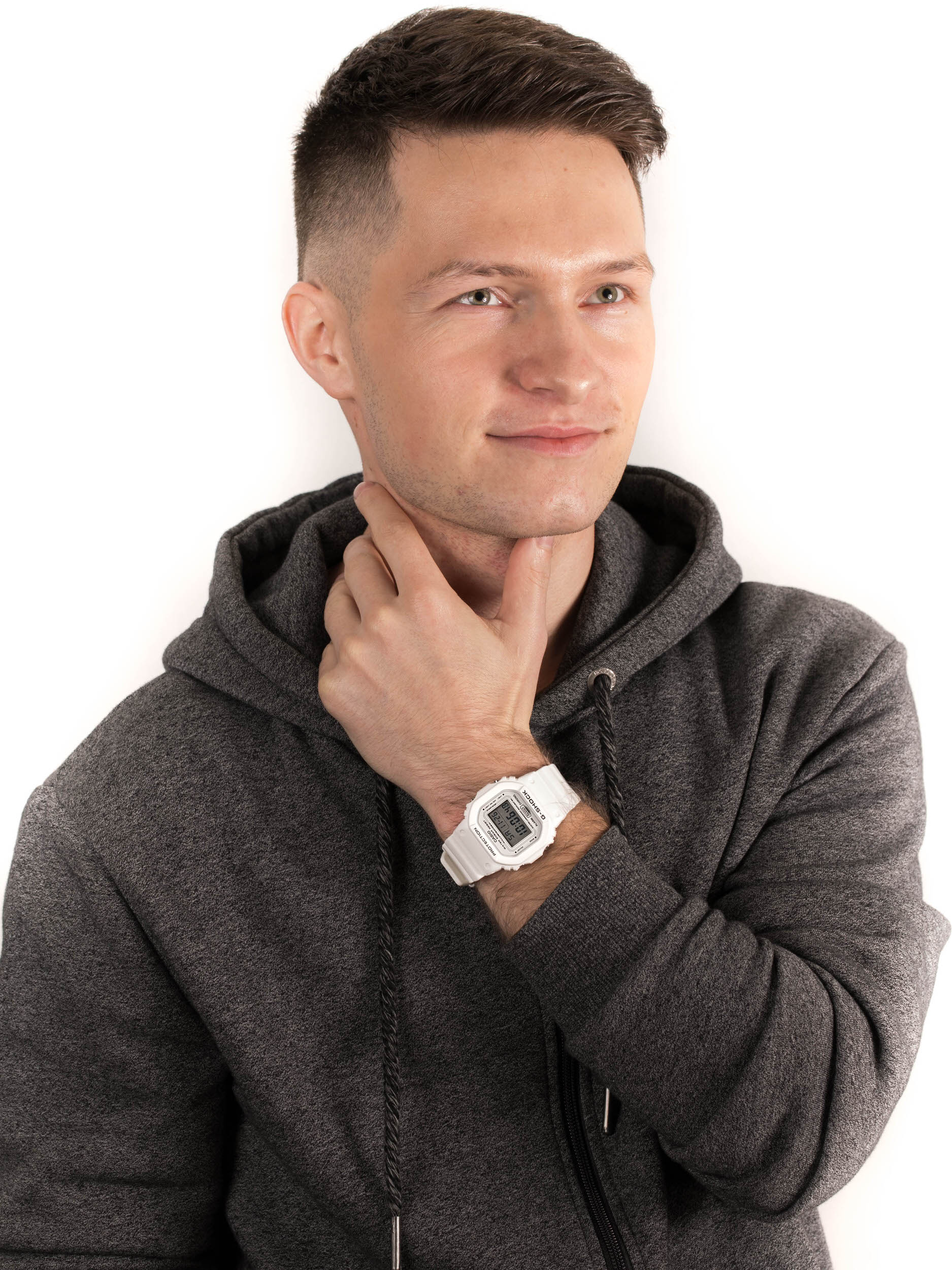 G-Shock DW-5600MWVCF-7ER zegarek biały sportowy G-SHOCK Original pasek - miniatura 2