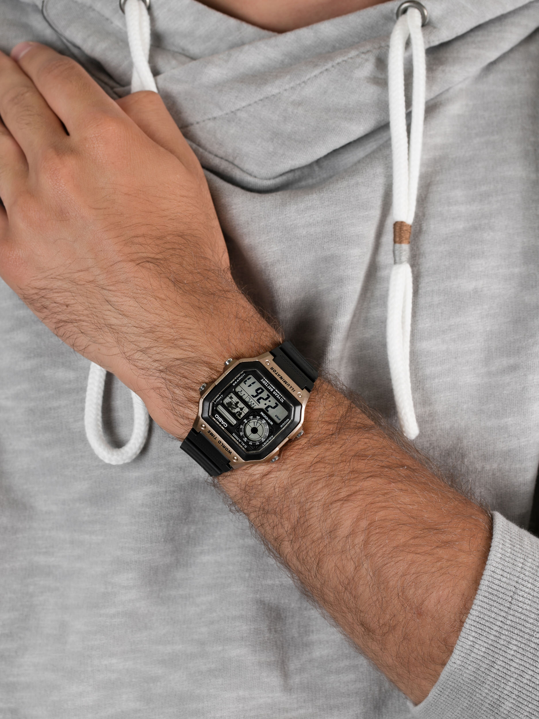 Casio AE-1200WH-5AVEF męski zegarek Sportowe pasek