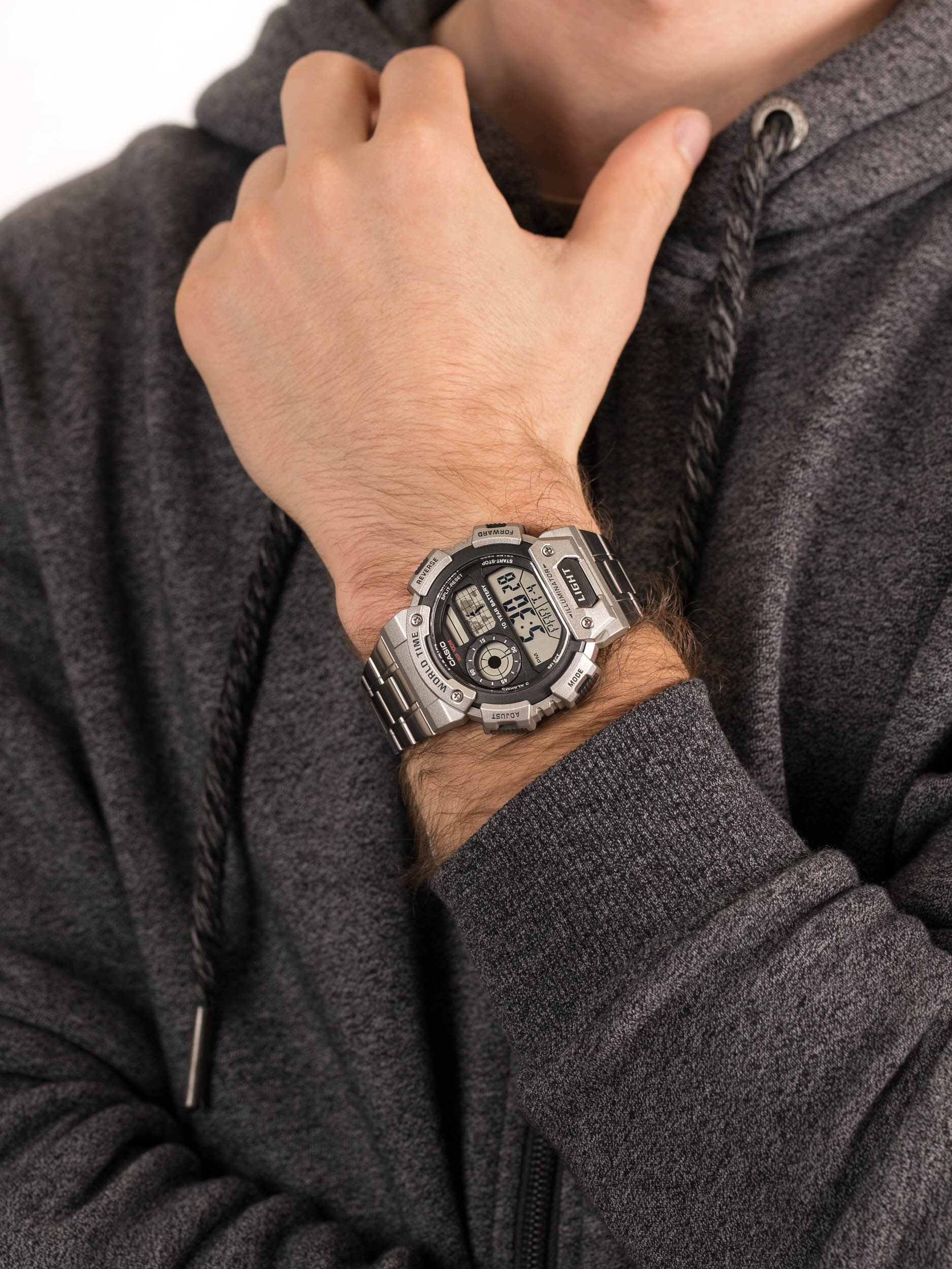 Casio AE-1400WHD-1AVEF męski zegarek Sportowe bransoleta