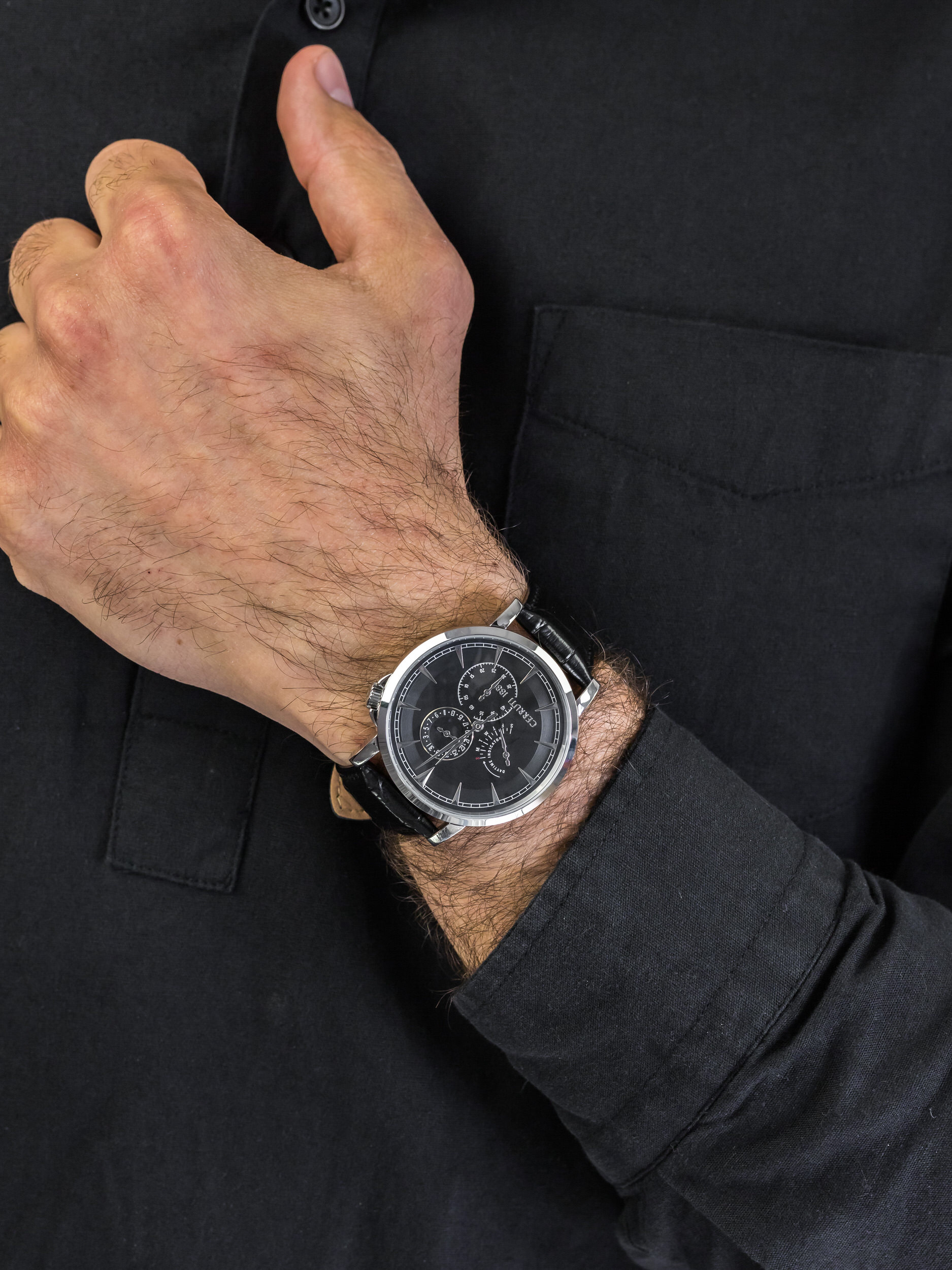 Cerruti 1881 CRA24905 męski zegarek Caiano pasek - miniatura 3
