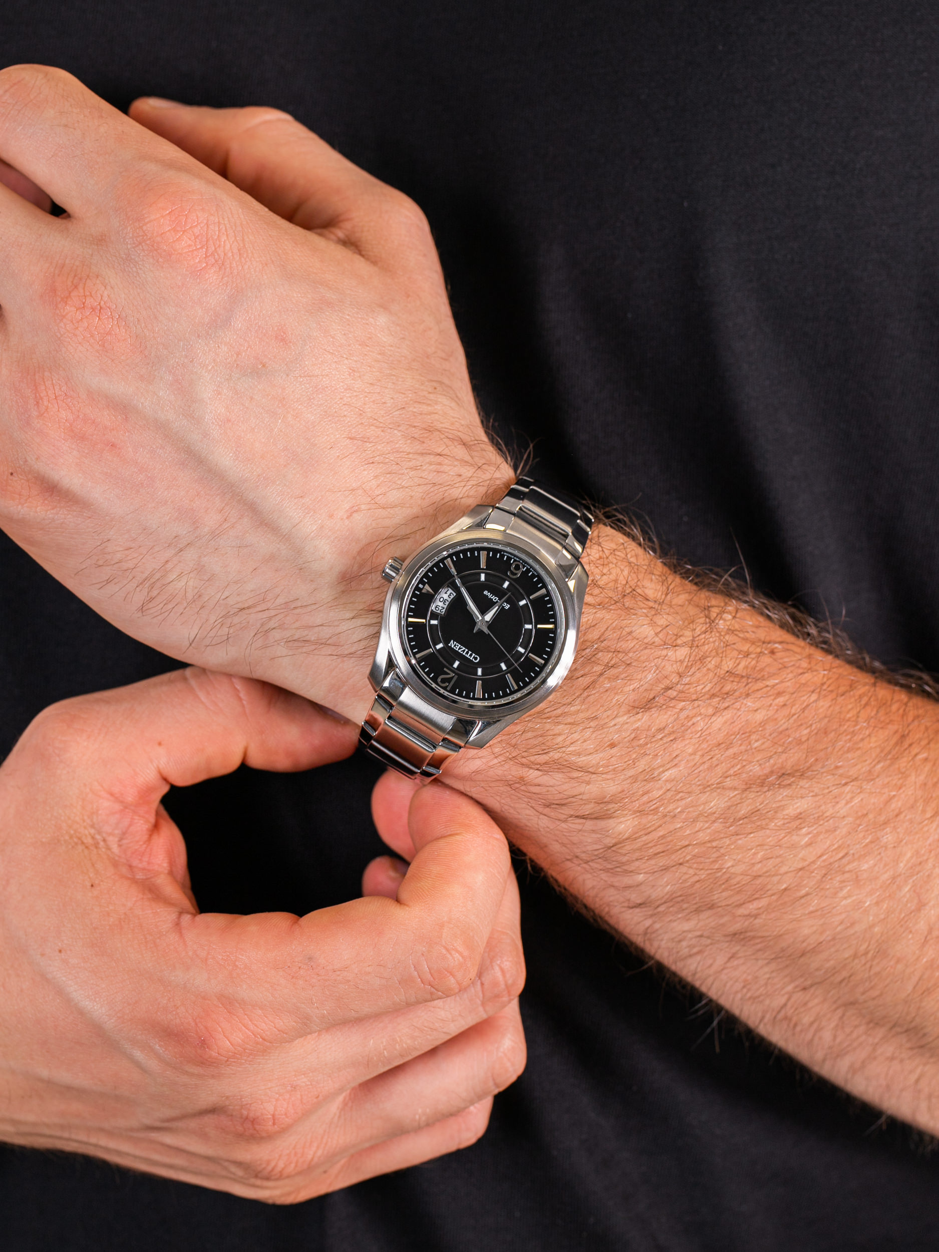 Citizen AW1030-50E męski zegarek Ecodrive bransoleta