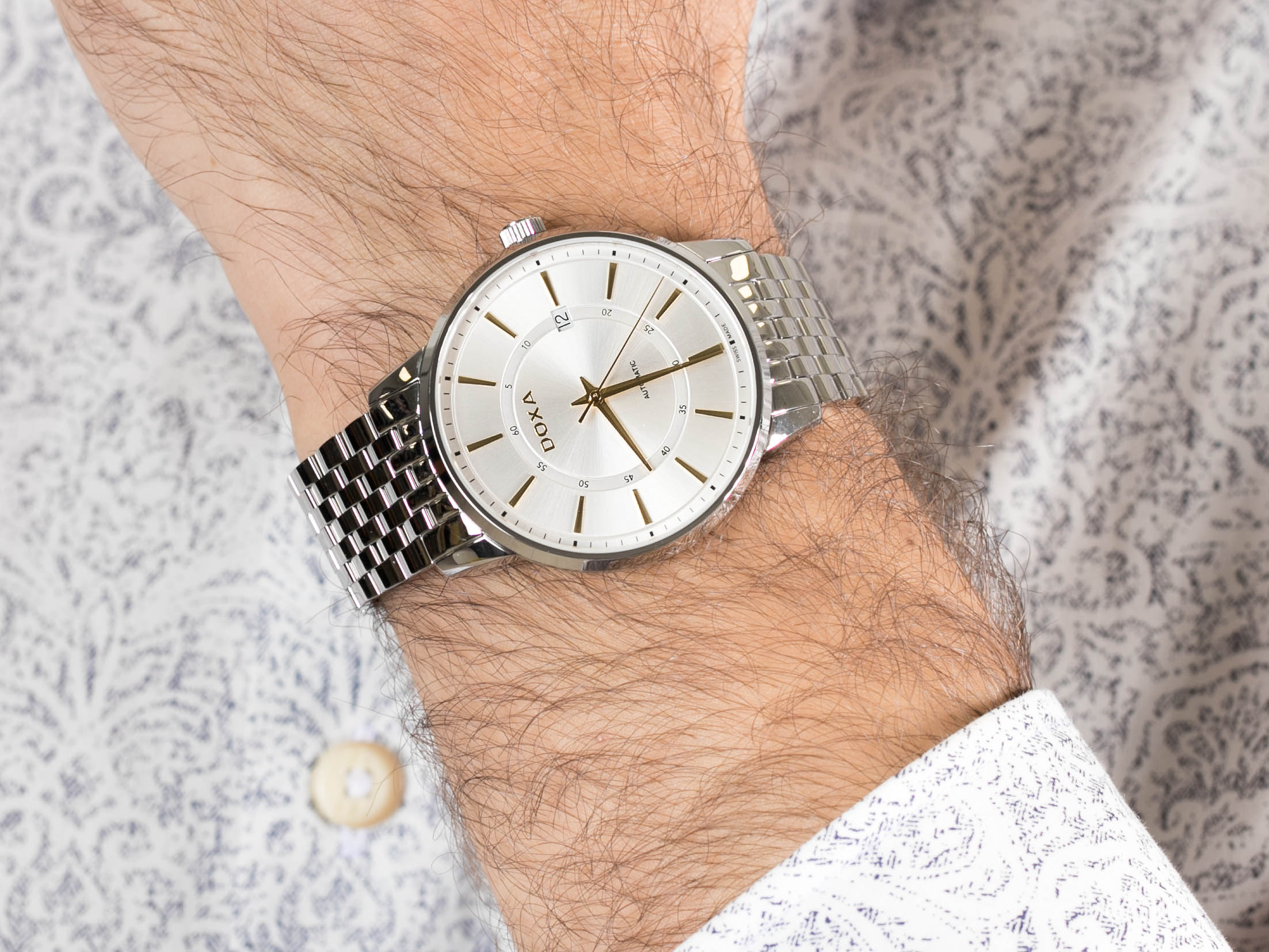 Doxa 107.10.021Y.10 zegarek klasyczny Slim Line - miniatura 4
