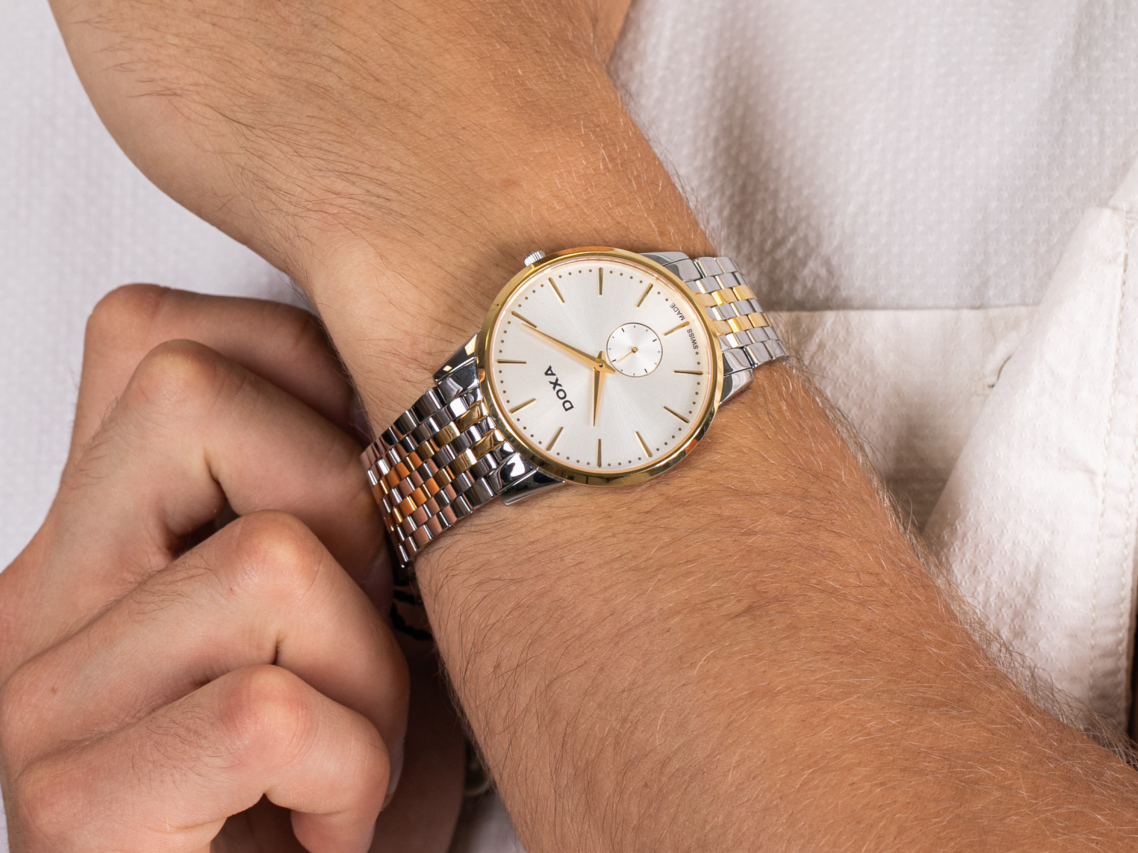 Doxa D155TWH zegarek klasyczny Slim Line - miniatura 4