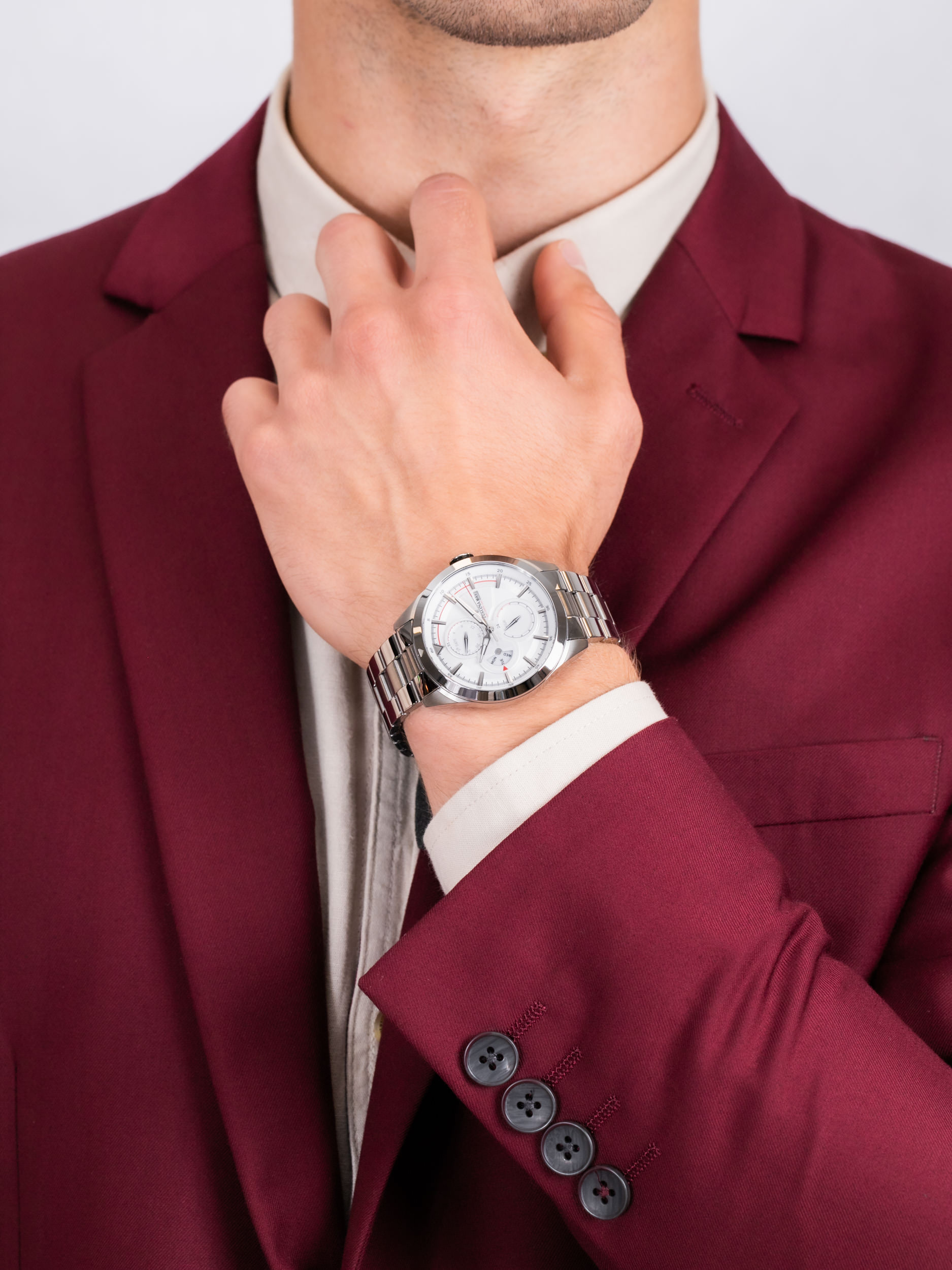 Festina F16828-1 męski zegarek Chronograf bransoleta - miniatura 3