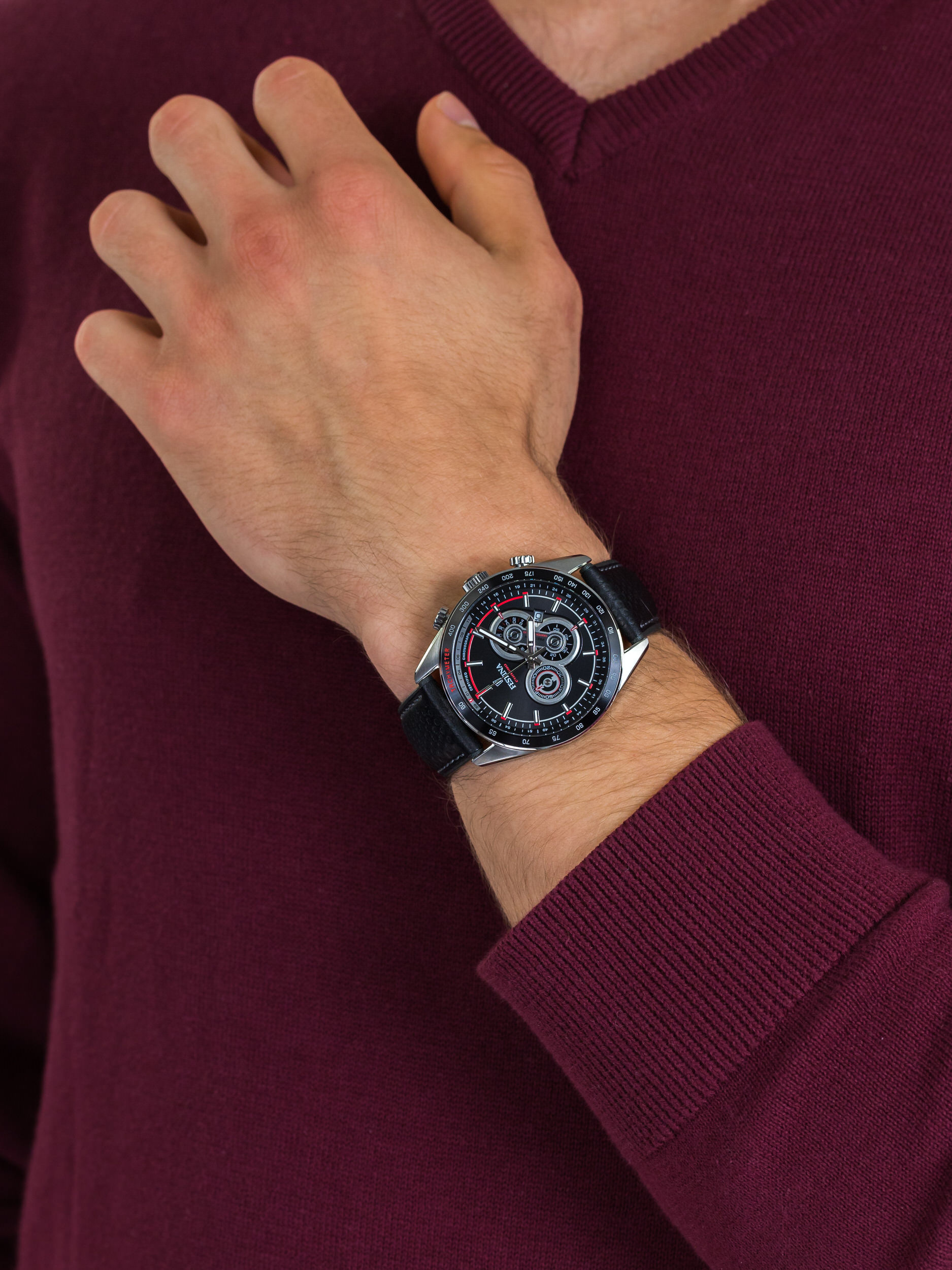 Festina F20202-4 męski zegarek Chronograf pasek - miniatura 3