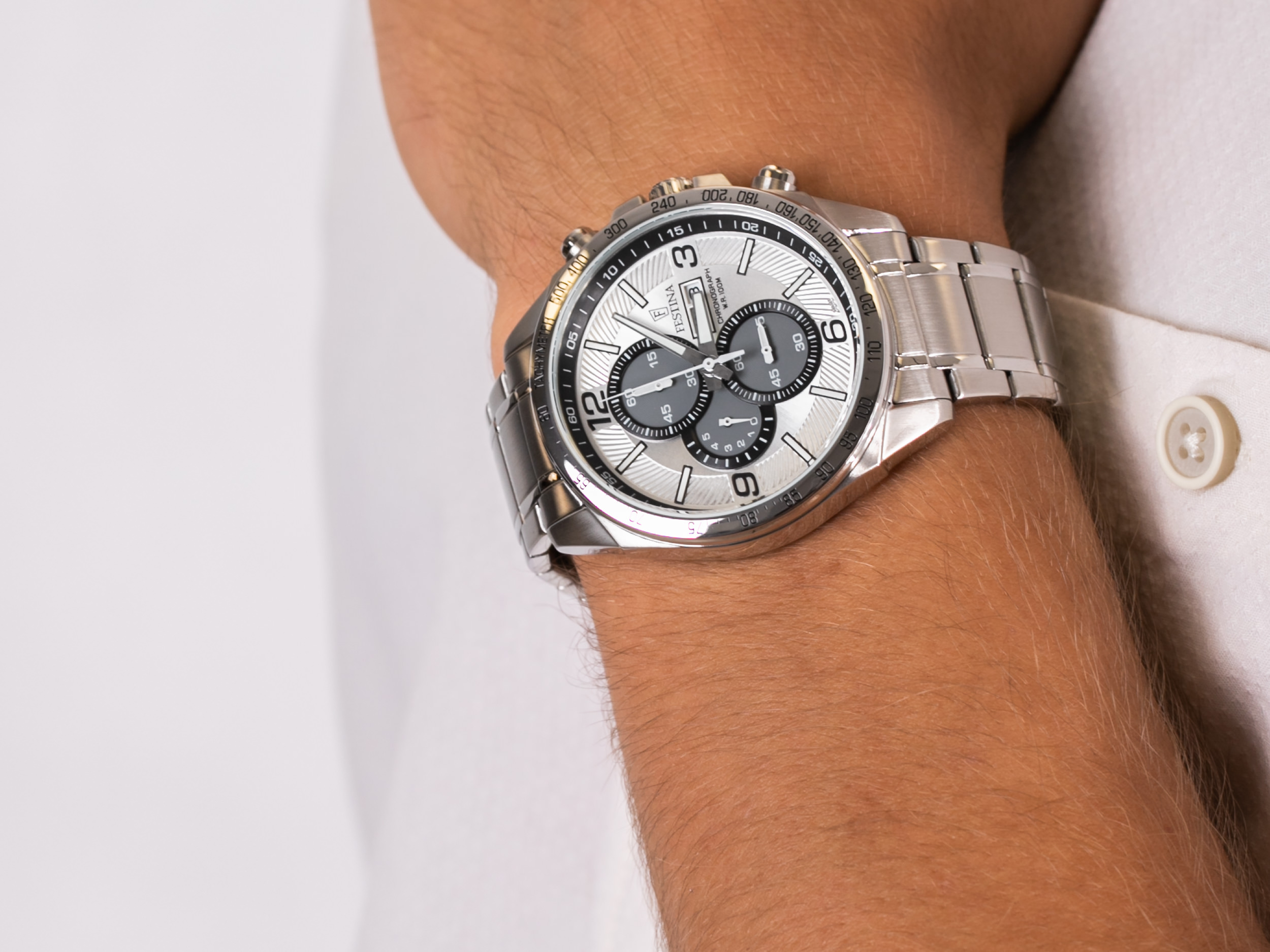 Festina F6861-1 Timeless Chronograph zegarek klasyczny Chronograf - miniatura 4