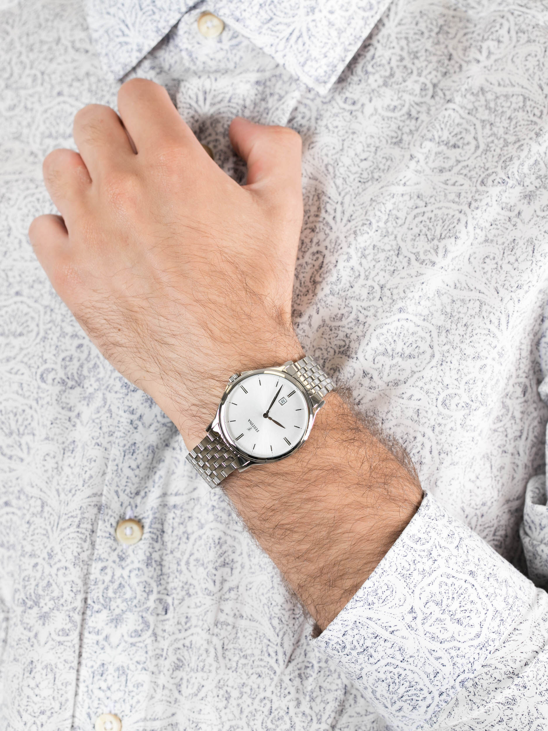 Festina F16744-2 męski zegarek Classic bransoleta - miniatura 3