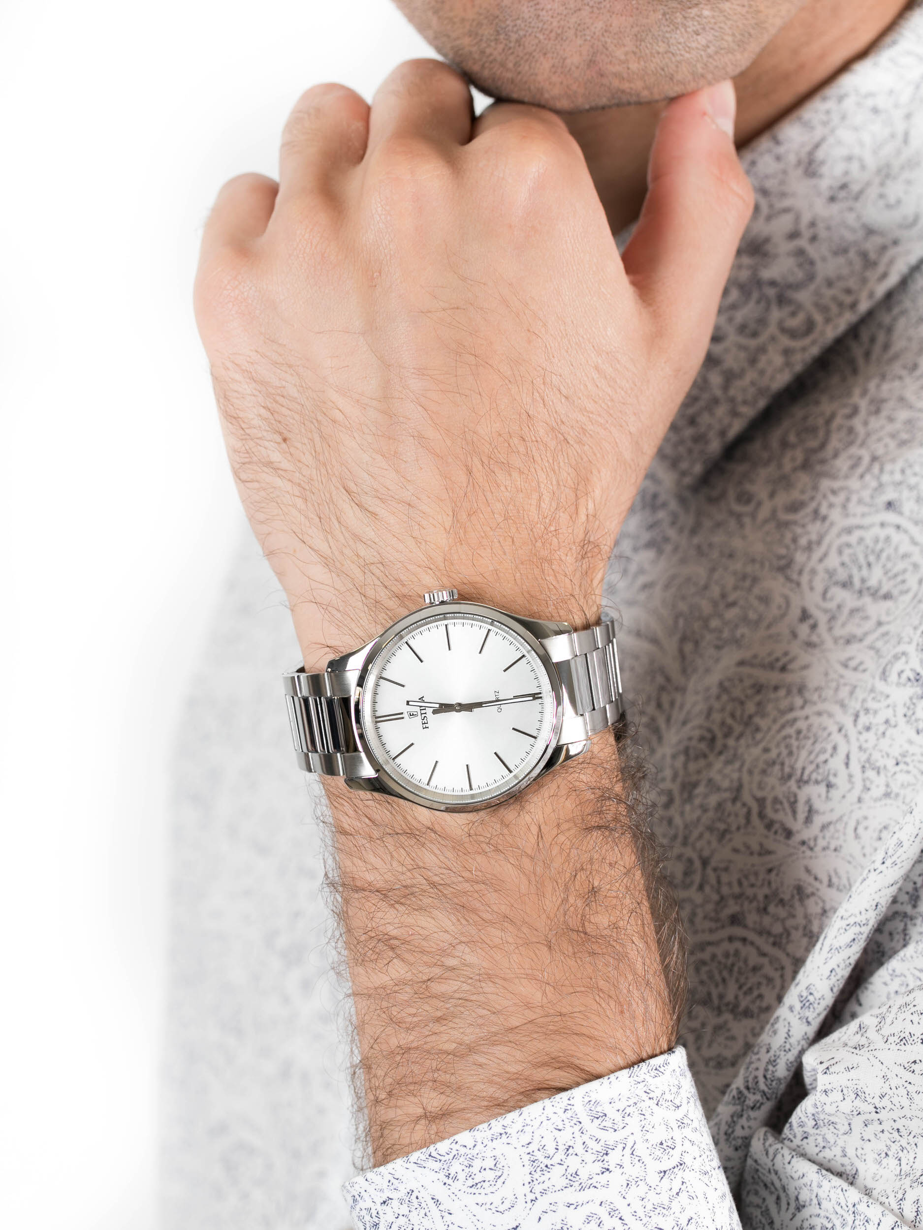 Festina F16807-1 męski zegarek Classic bransoleta - miniatura 3