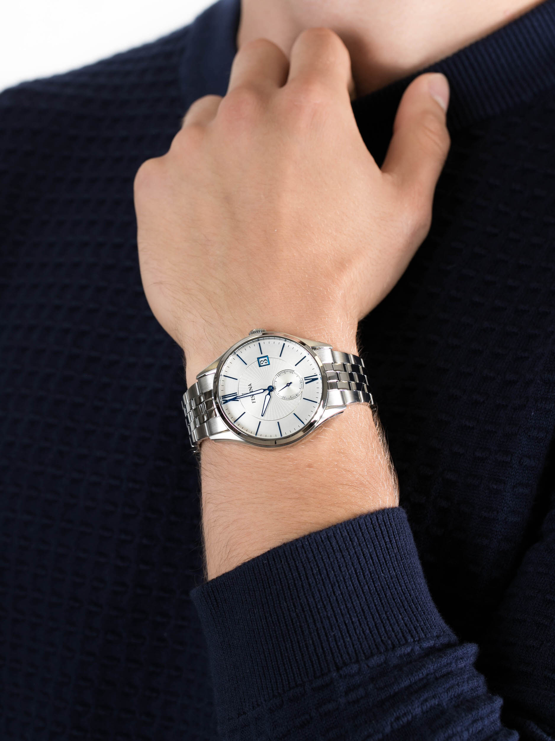 Festina F16871-1 męski zegarek Classic bransoleta - miniatura 3