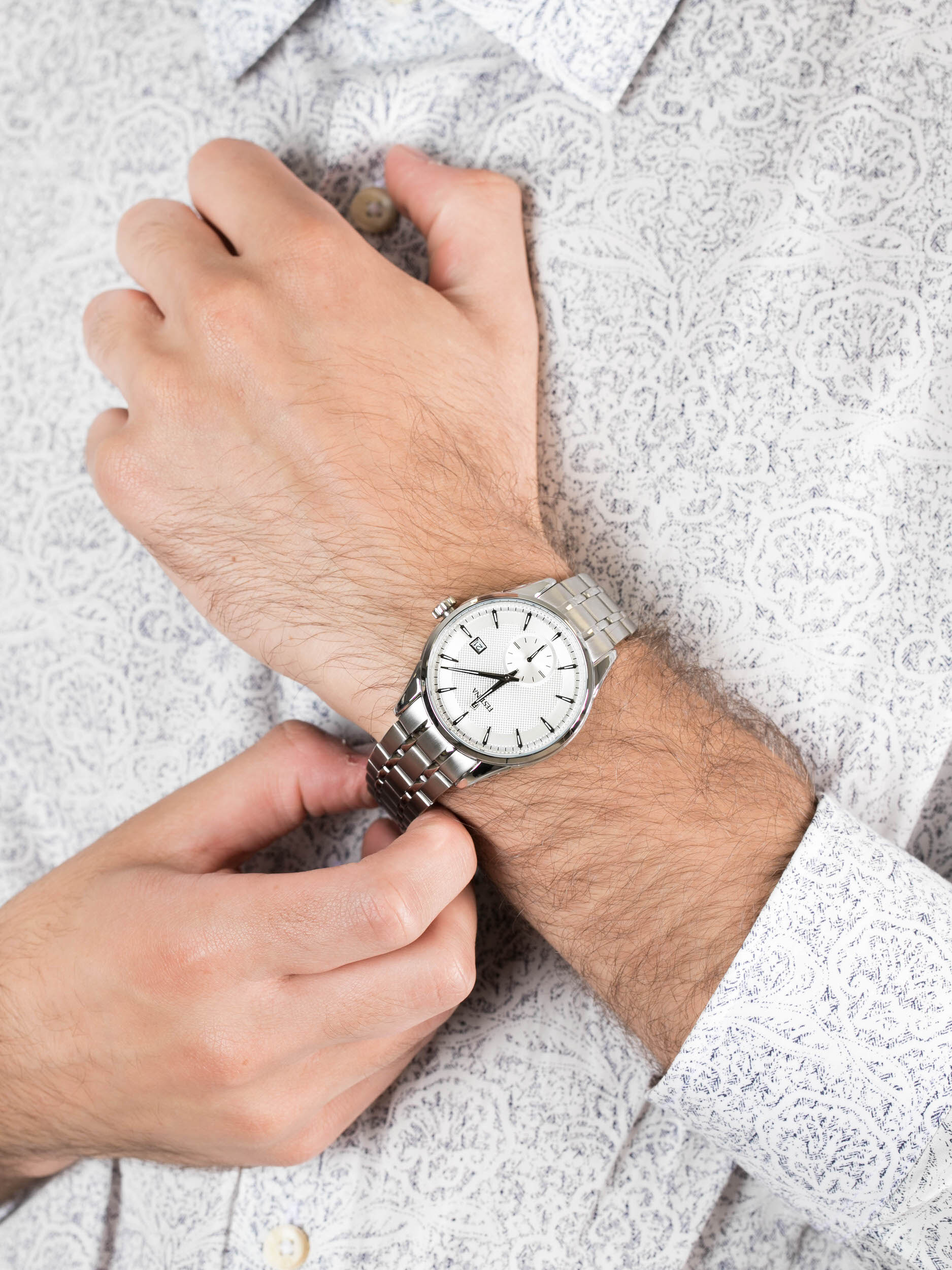 Festina F20276-1 męski zegarek Classic bransoleta - miniatura 3