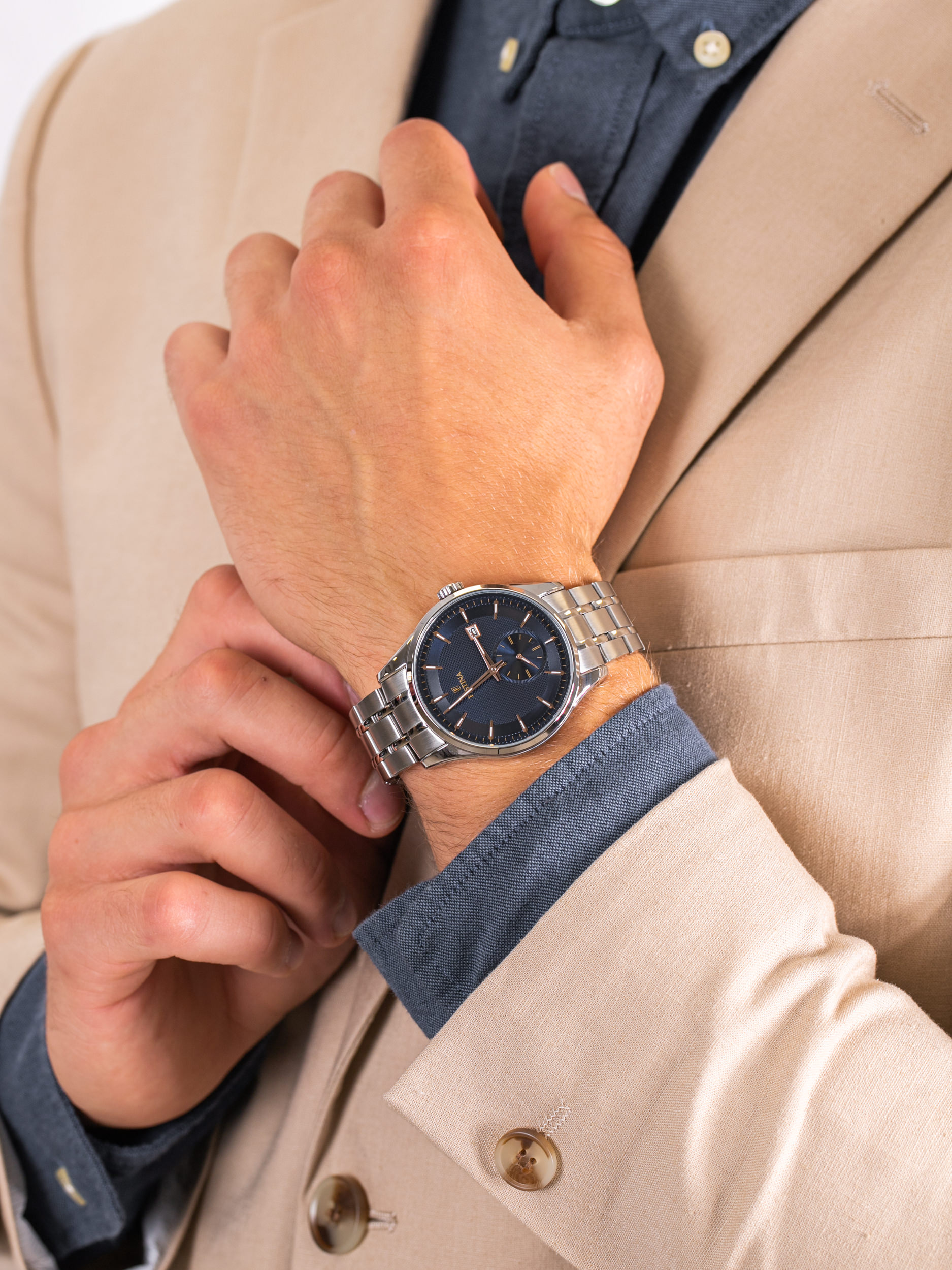 Festina F20276-2 męski zegarek Classic bransoleta - miniatura 3