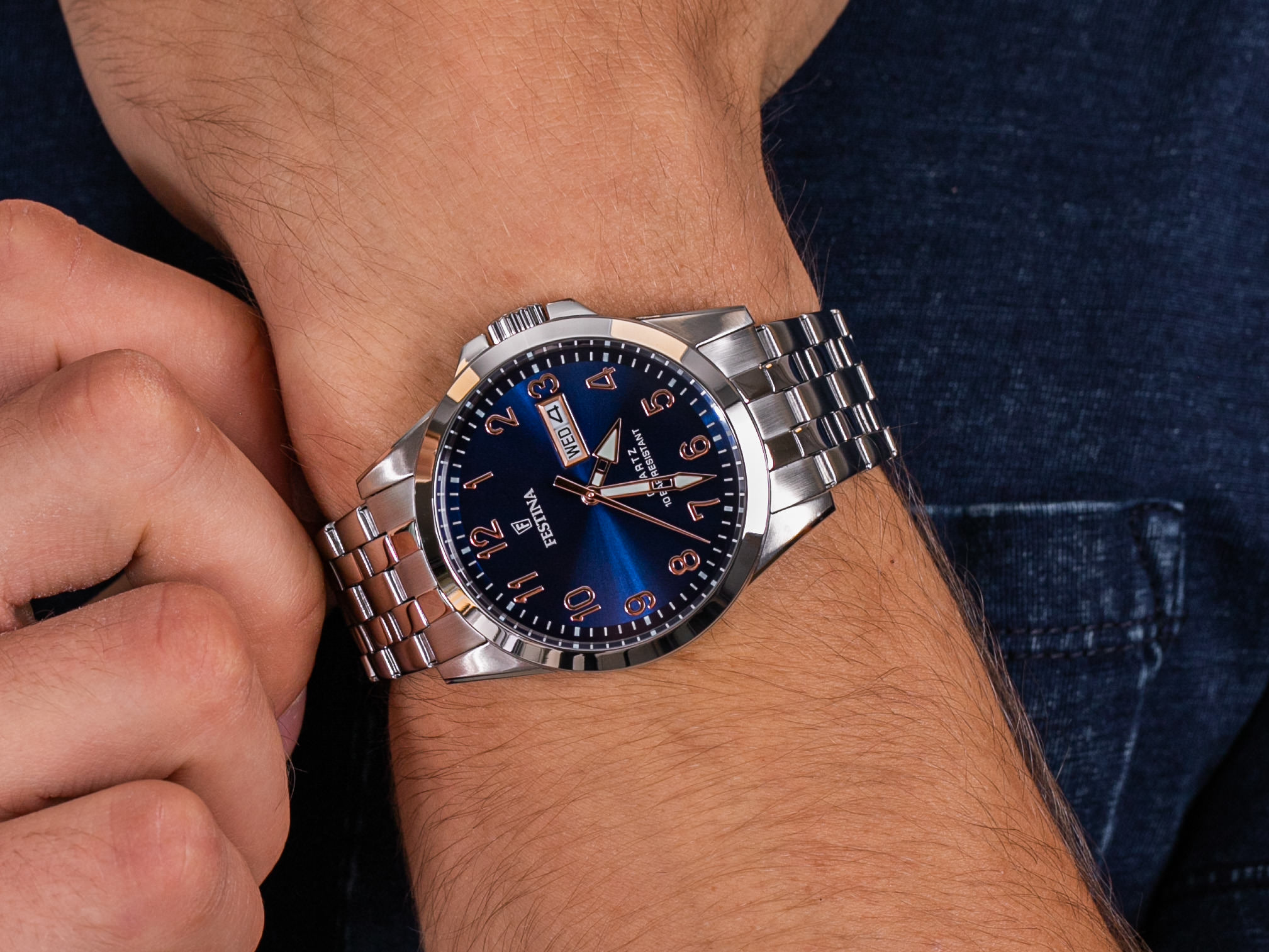 Festina F20357-B Classic zegarek klasyczny Classic - miniatura 4