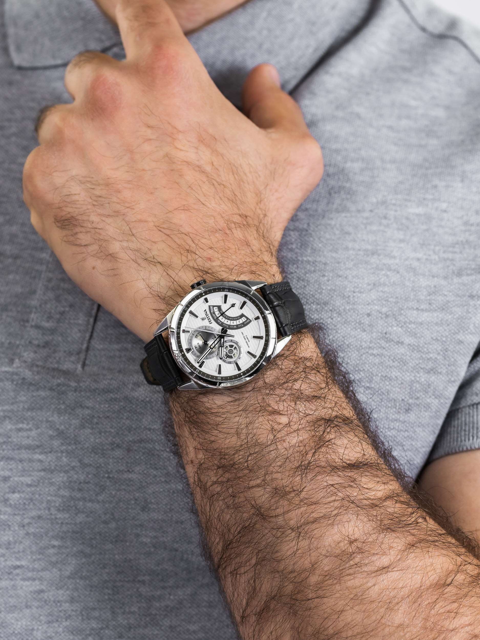 Festina F16986-1 męski zegarek Multifunction pasek - miniatura 3