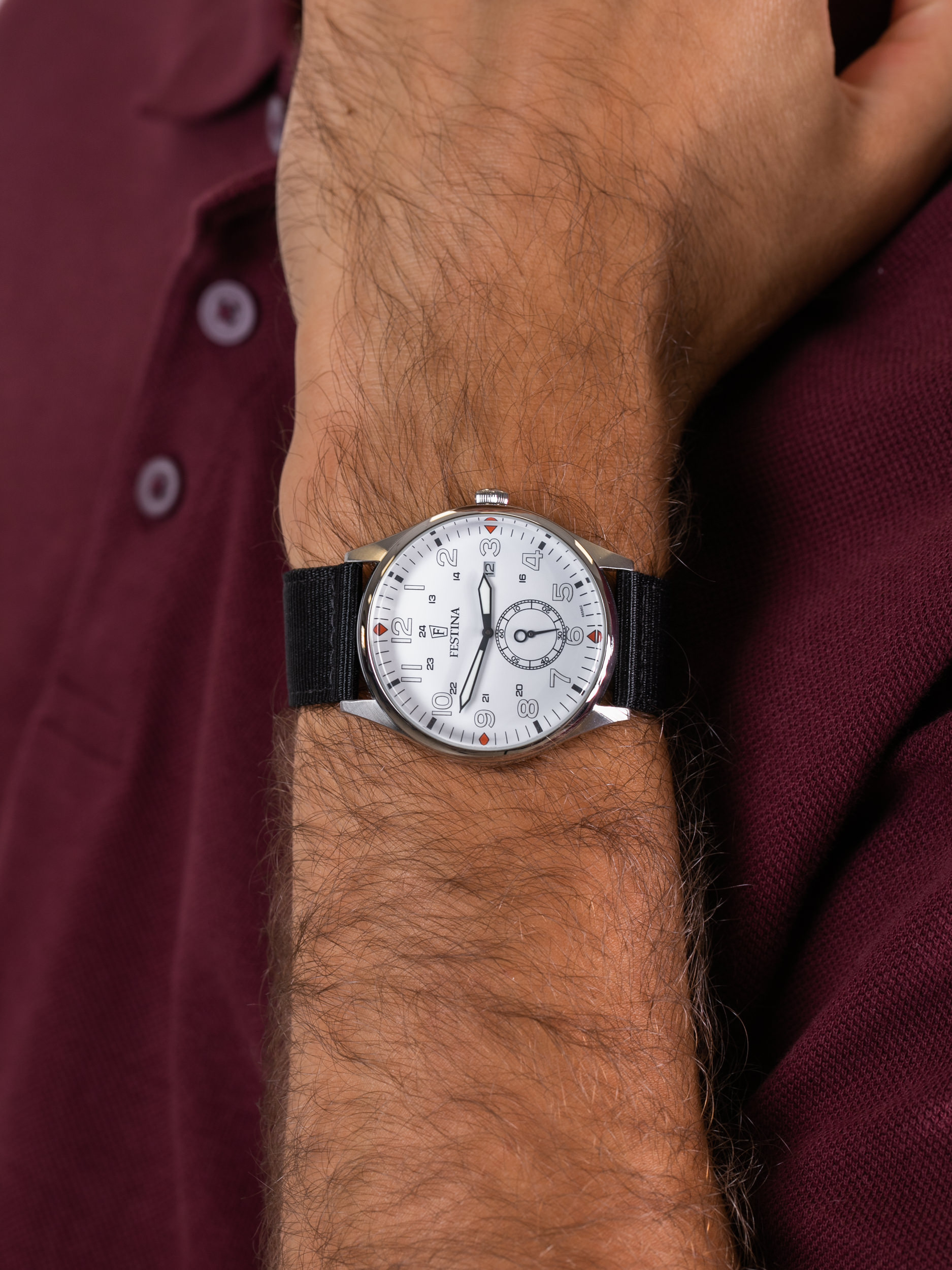 Festina F6859-2 męski zegarek Retro pasek - miniatura 3