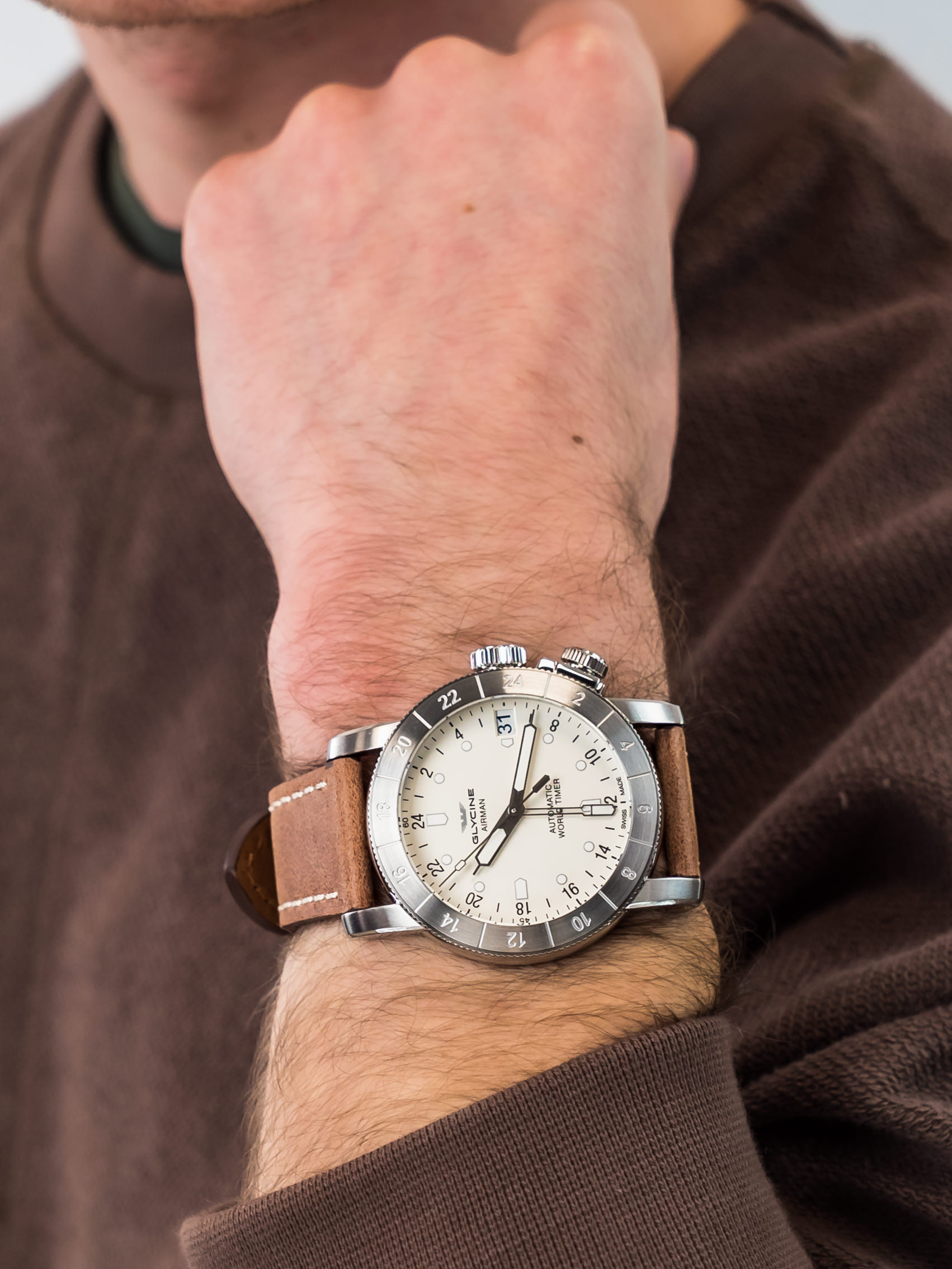 Glycine GL0058 męski zegarek Airman pasek - miniatura 3
