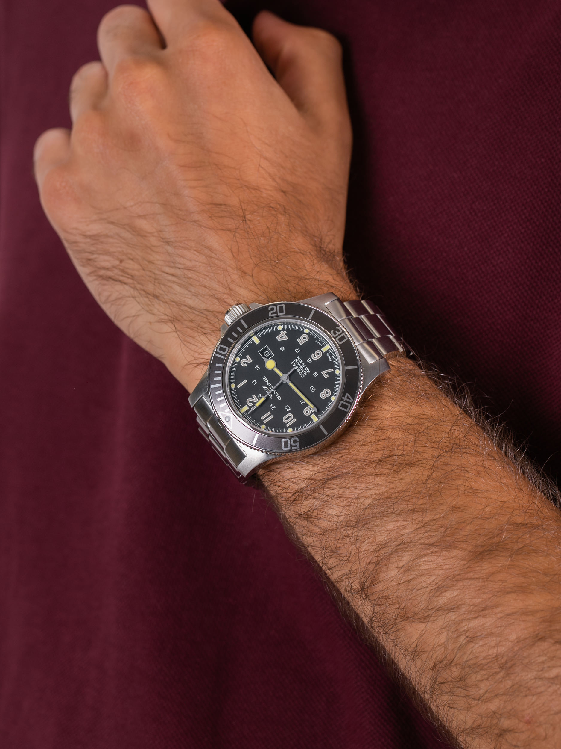 Glycine GL0095 męski zegarek Combat bransoleta - miniatura 3