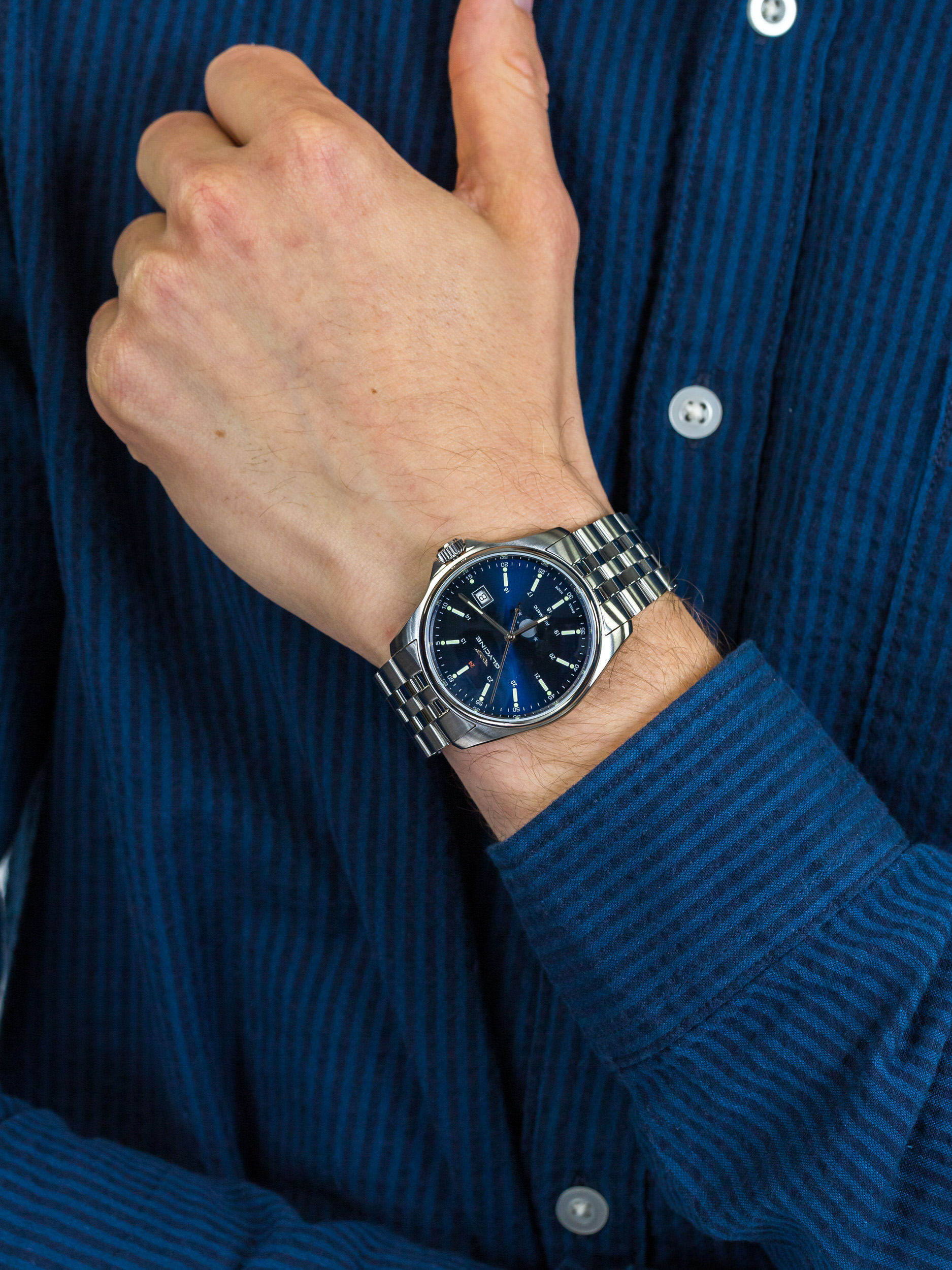 Glycine GL0191 męski zegarek Combat bransoleta - miniatura 3