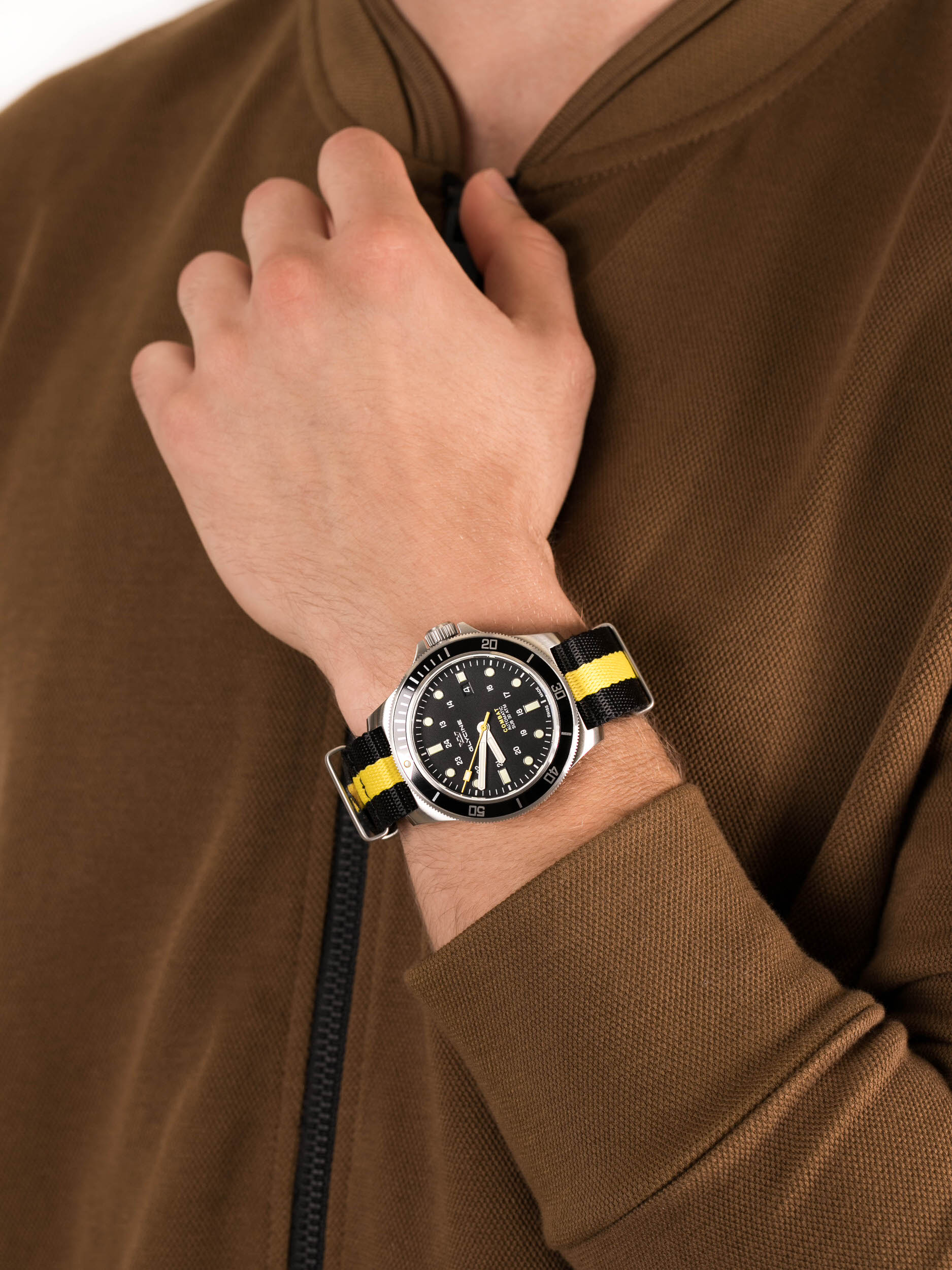 Glycine GL0258 męski zegarek Combat pasek - miniatura 3