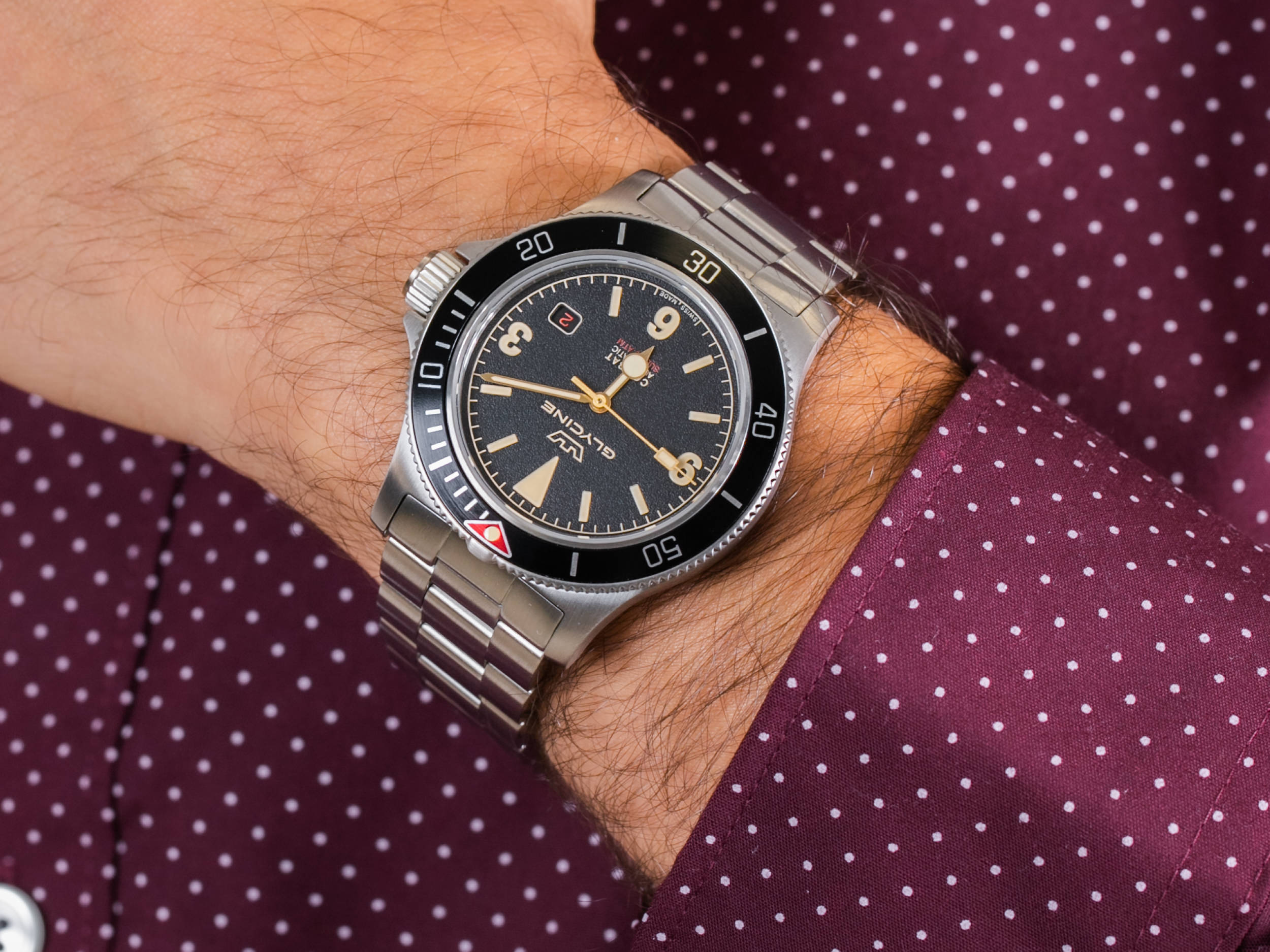 Glycine GL0261 COMBAT SUB 42 VINTAGE zegarek klasyczny Combat - miniatura 4