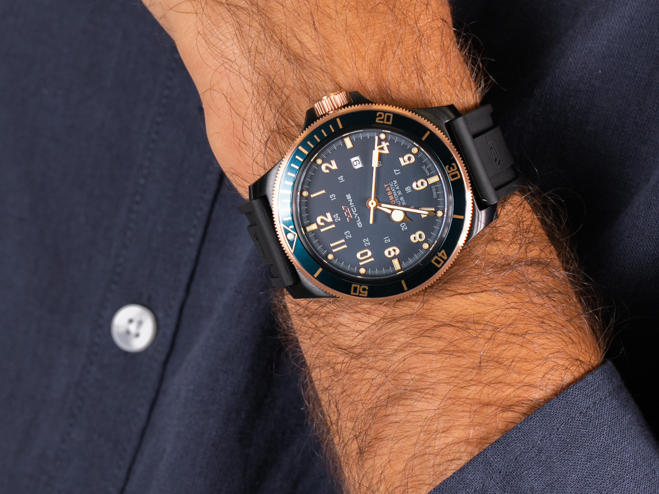 Glycine GL0280 COMBAT SUB 46 zegarek klasyczny Combat - miniatura 4